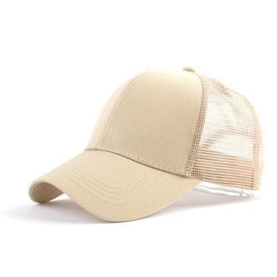 Spruced Roost dark Khaki Mesh / Adjustable Ponytail Baseball Caps - CC Brand - 29 Colors / 3 Styles