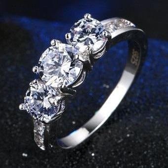 Spruced Roost Rings 6 Love Story Sterling Silver .925 CZ Ring - Sz 6-9