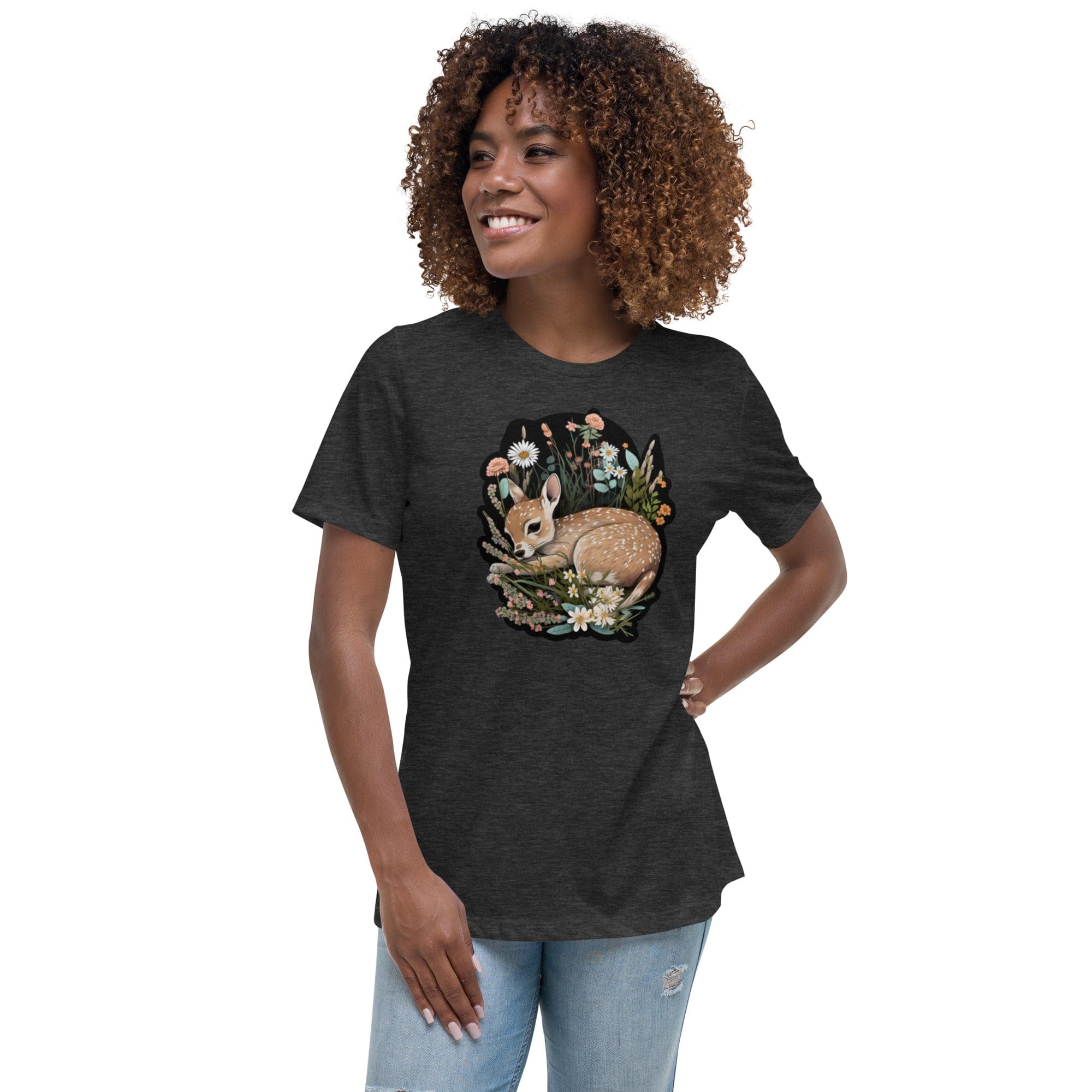 Spruced Roost Springtime Fawn - Women's Relaxed T-Shirt - 9 Colors