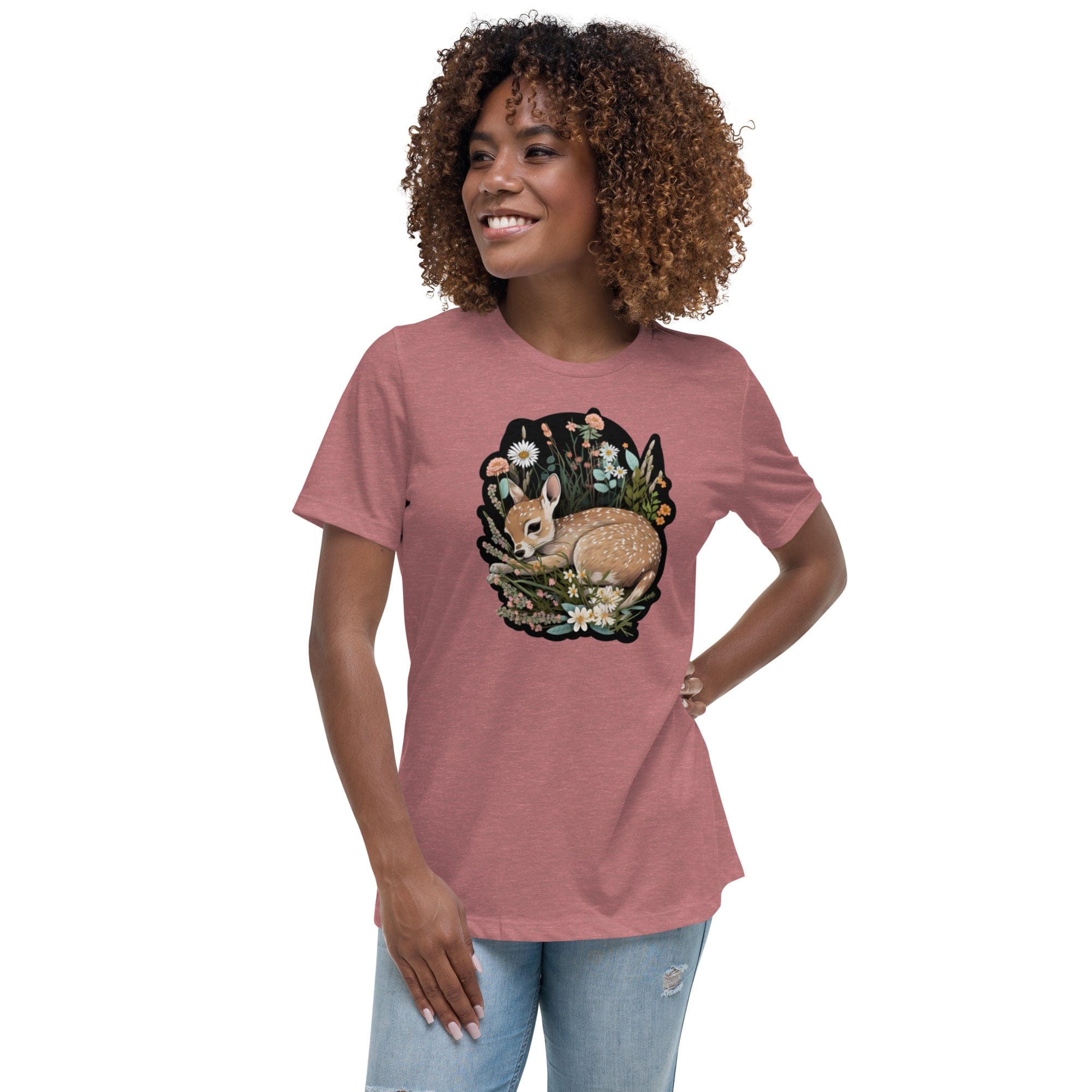 Spruced Roost Springtime Fawn - Women's Relaxed T-Shirt - 9 Colors