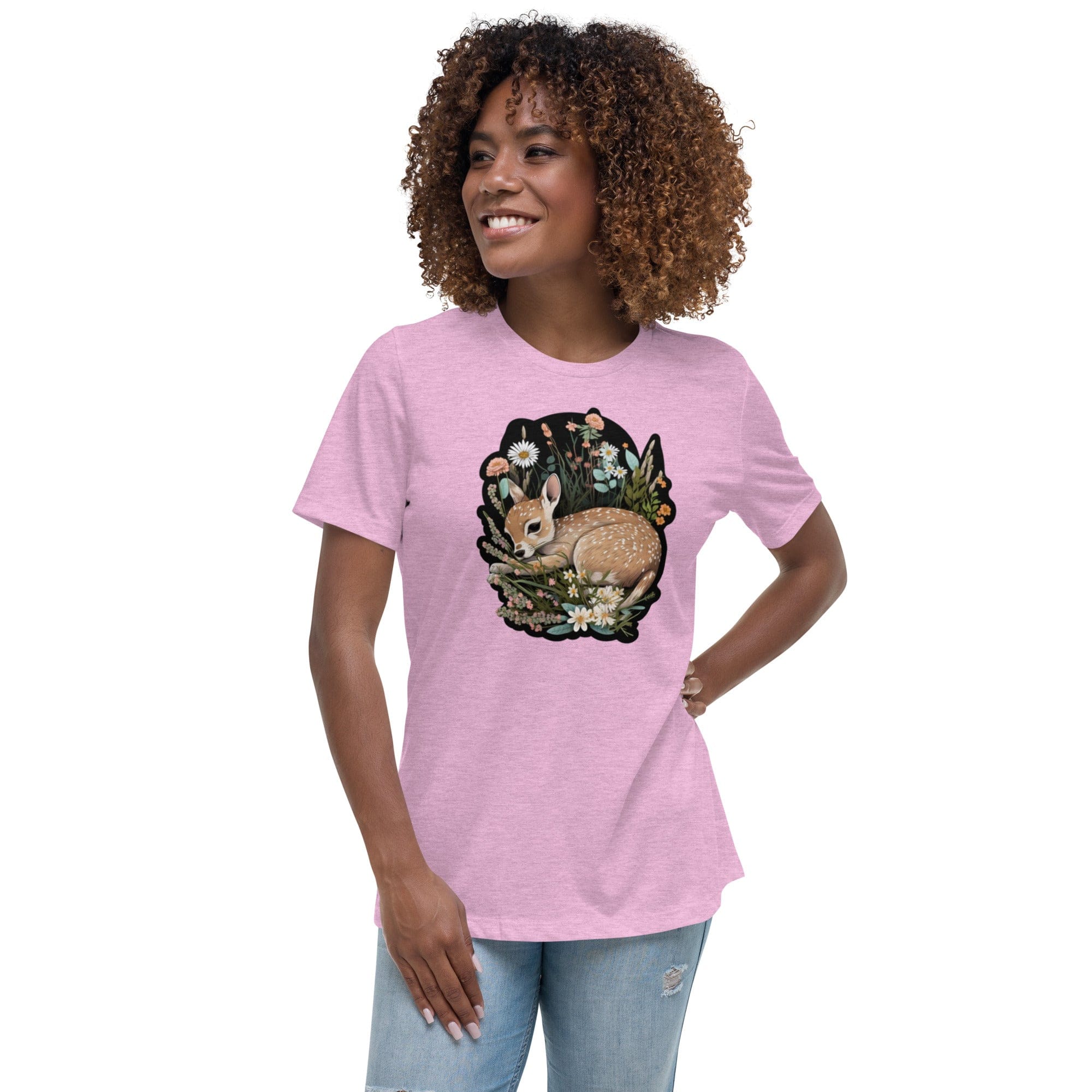 Spruced Roost Springtime Fawn - Women's Relaxed T-Shirt - 9 Colors