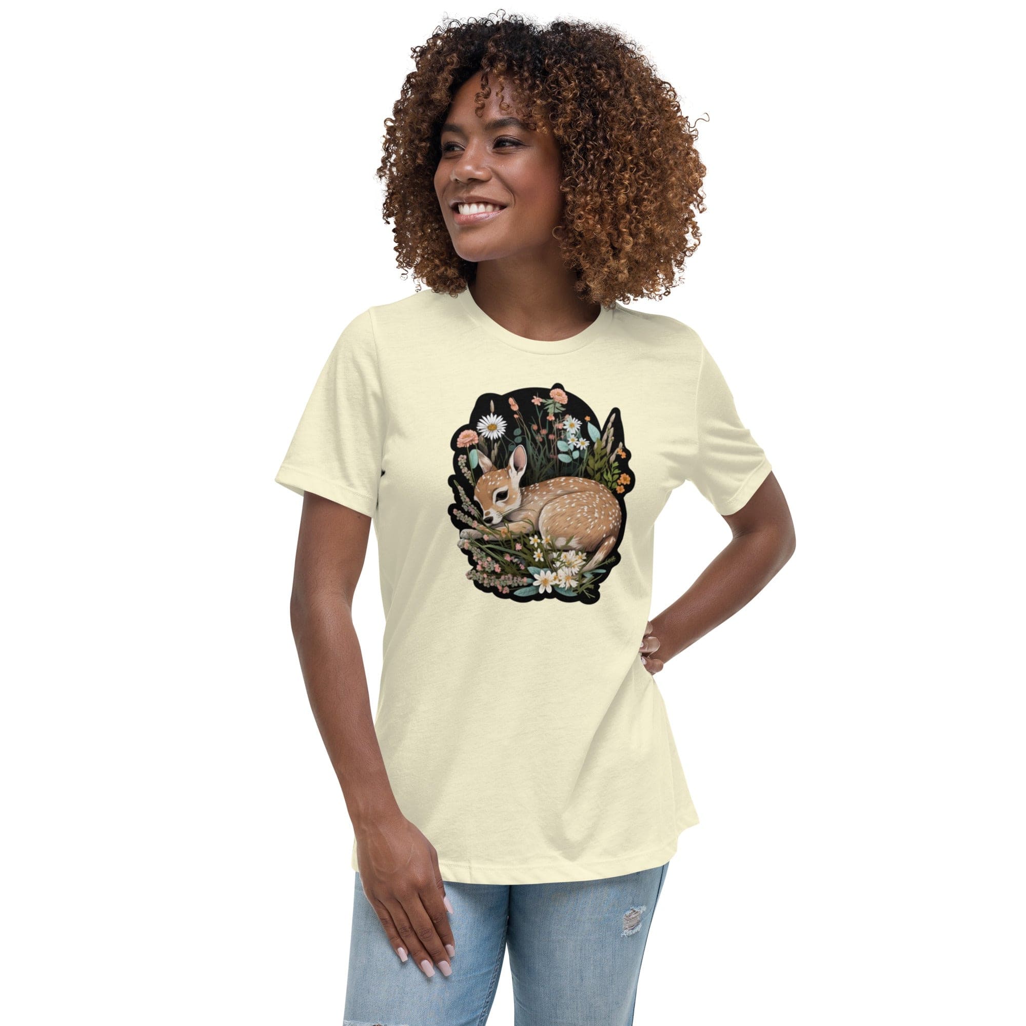 Spruced Roost Springtime Fawn - Women's Relaxed T-Shirt - 9 Colors