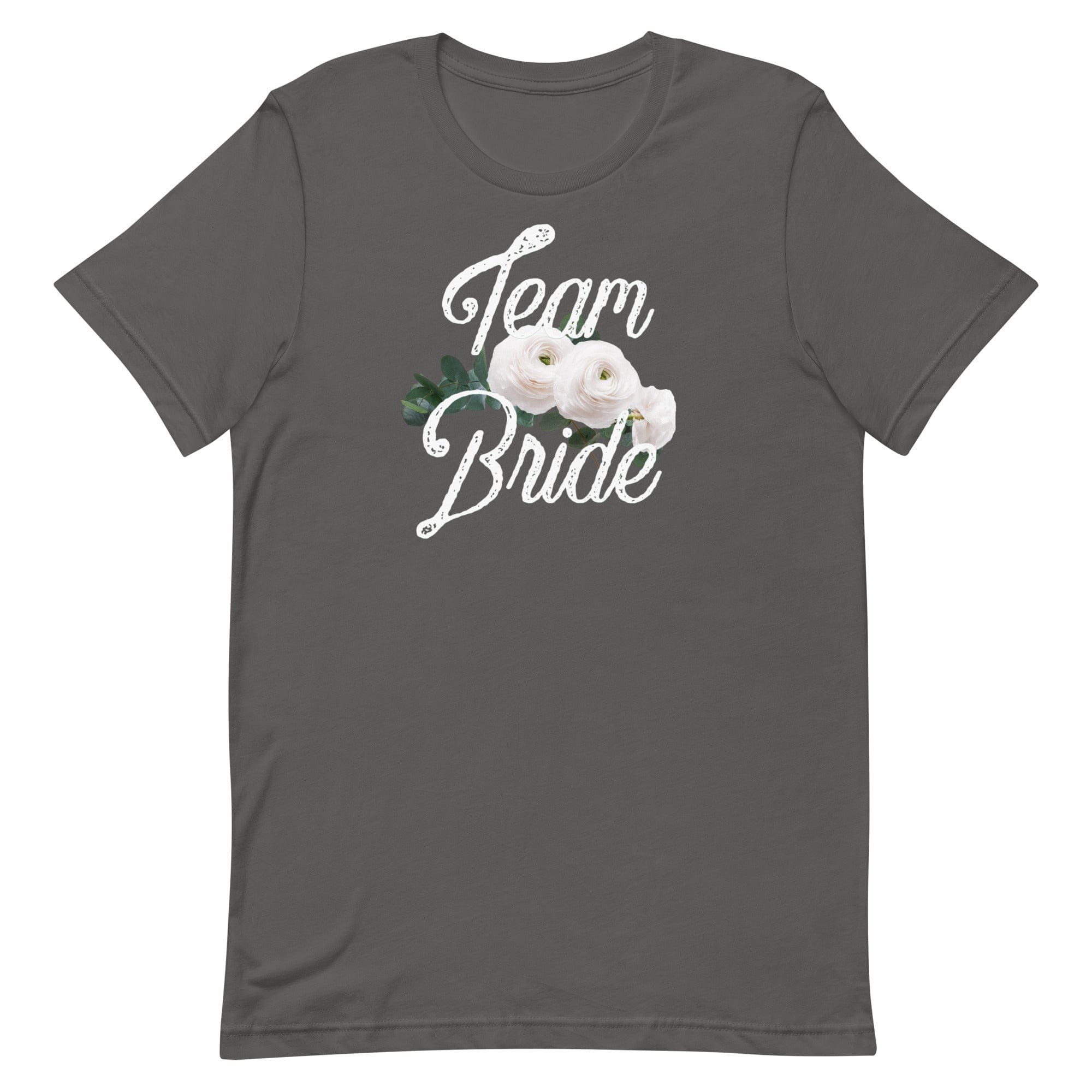 Spruced Roost Asphalt / S Team Bride Bridal Wedding Bachelorette T-shirt - XS-5XL