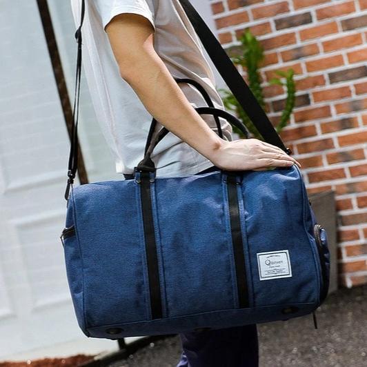 Oberlo Travel Bag Water Repellent Travel Bag with handle - Blue