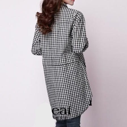 NIJIUDING Official Store Women's Clothing Classic Plaid Long-sleeved Shirt - M-2XL - 2 Plaids