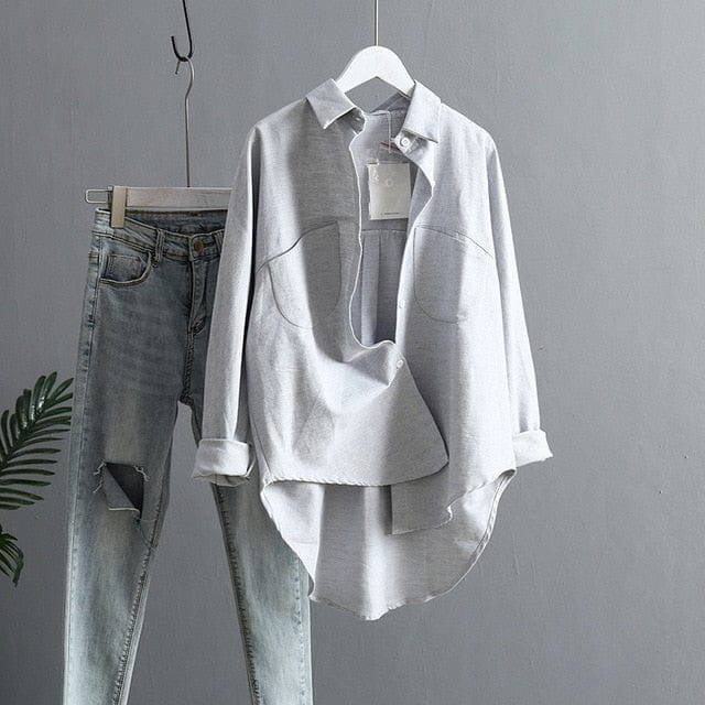 A sherhure Official Store Women's Clothing London Loose Comfy Classic Blouse - 9 Colors - Sizes M-L