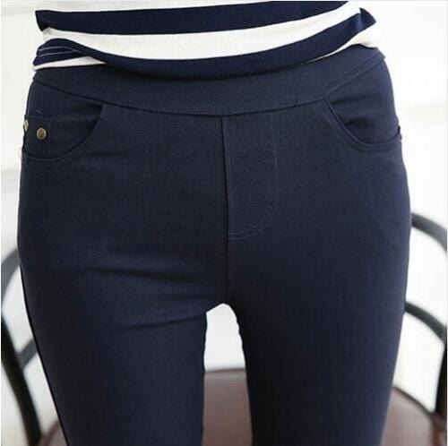 Spruced Roost Women's Clothing Riveting High Waist Stretch Jeans - 2 Colors - S-6XL