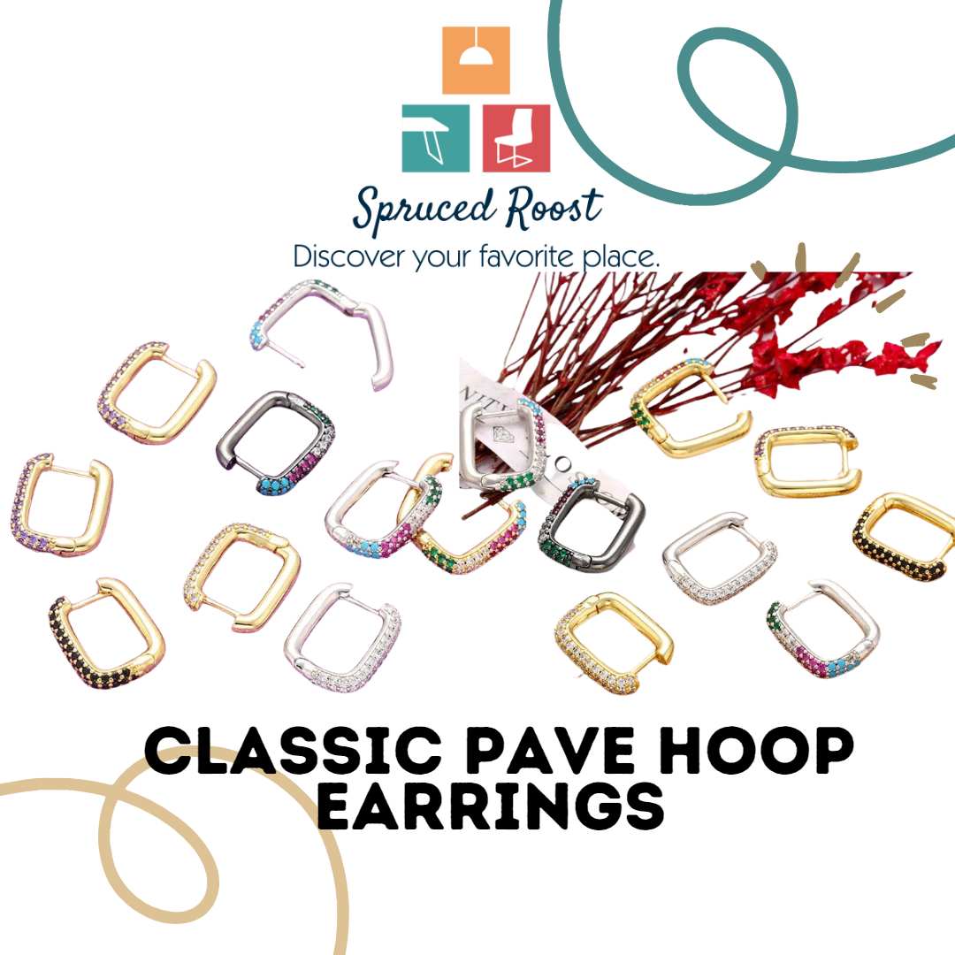 Embracing the Timeless Elegance of Pave Style Huggie Earrings - Spruced Roost