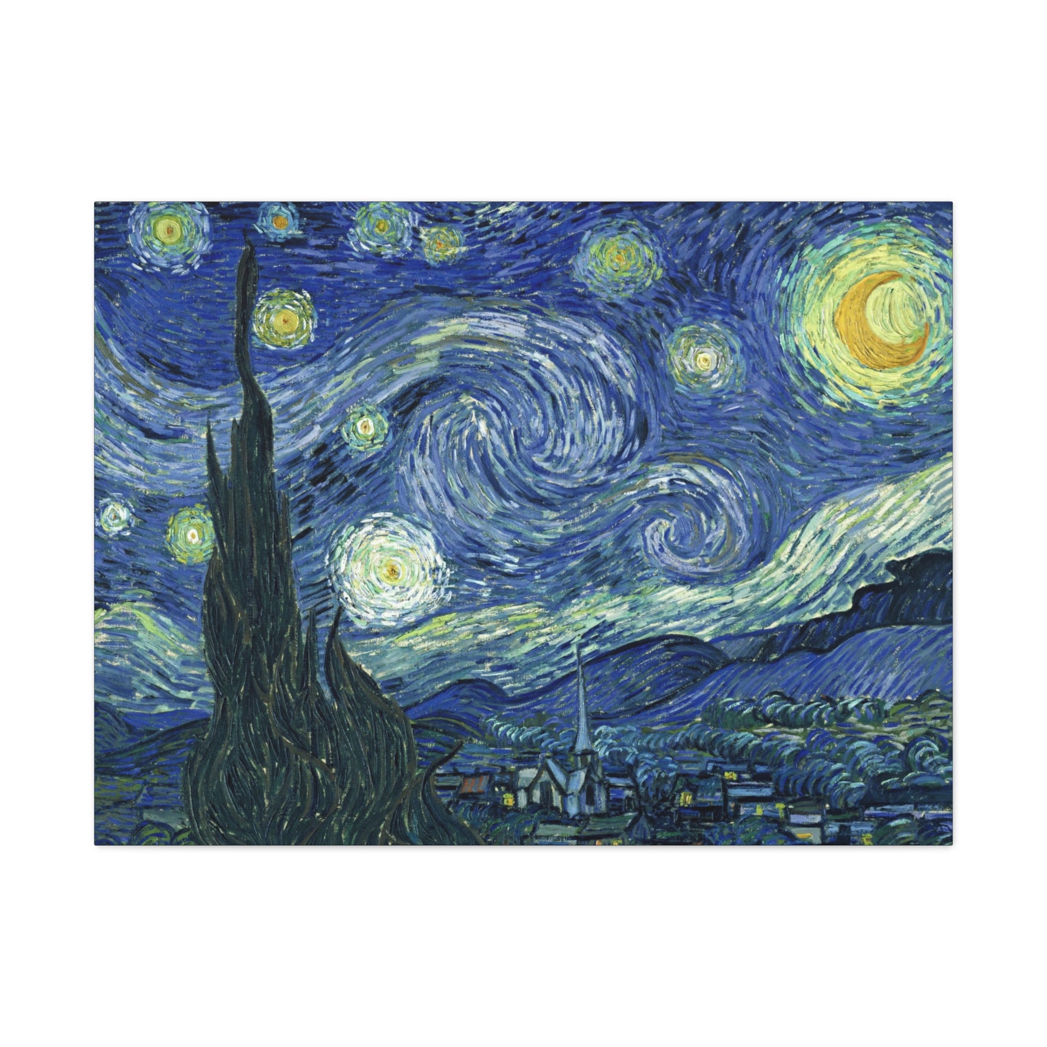 The Starry Night - Vincent Van Gogh - Canvas Gallery Wraps - Spruced Roost