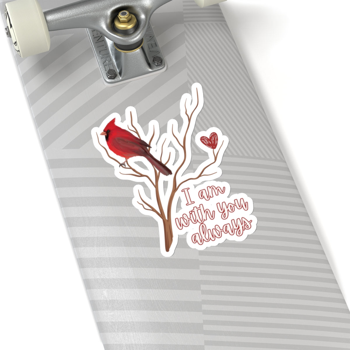 The Cardinal - I am with you always - Kiss-Cut Stickers