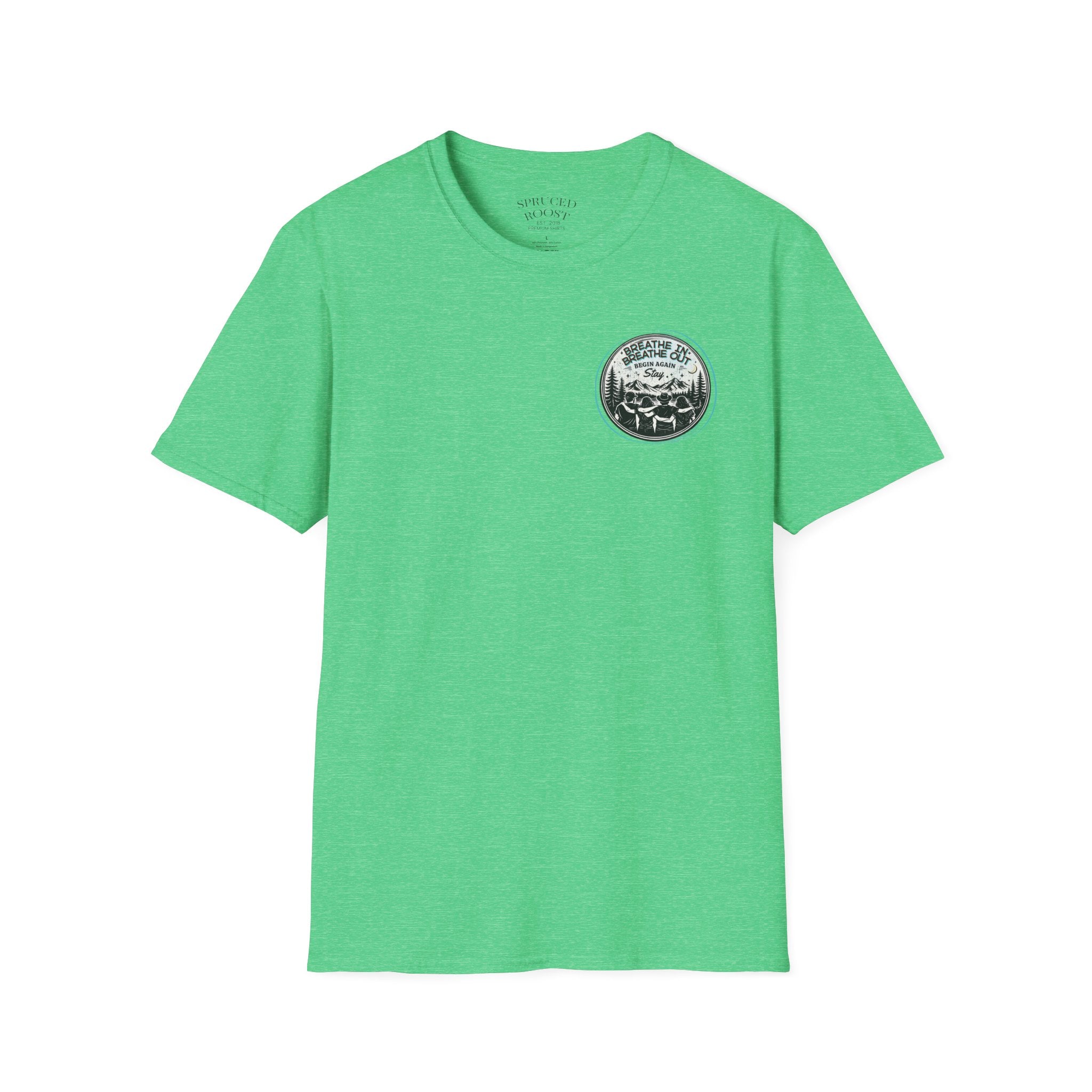 Breathe In,  Breathe Out - Women's Unisex Sized Crew Graphic T-Shirt