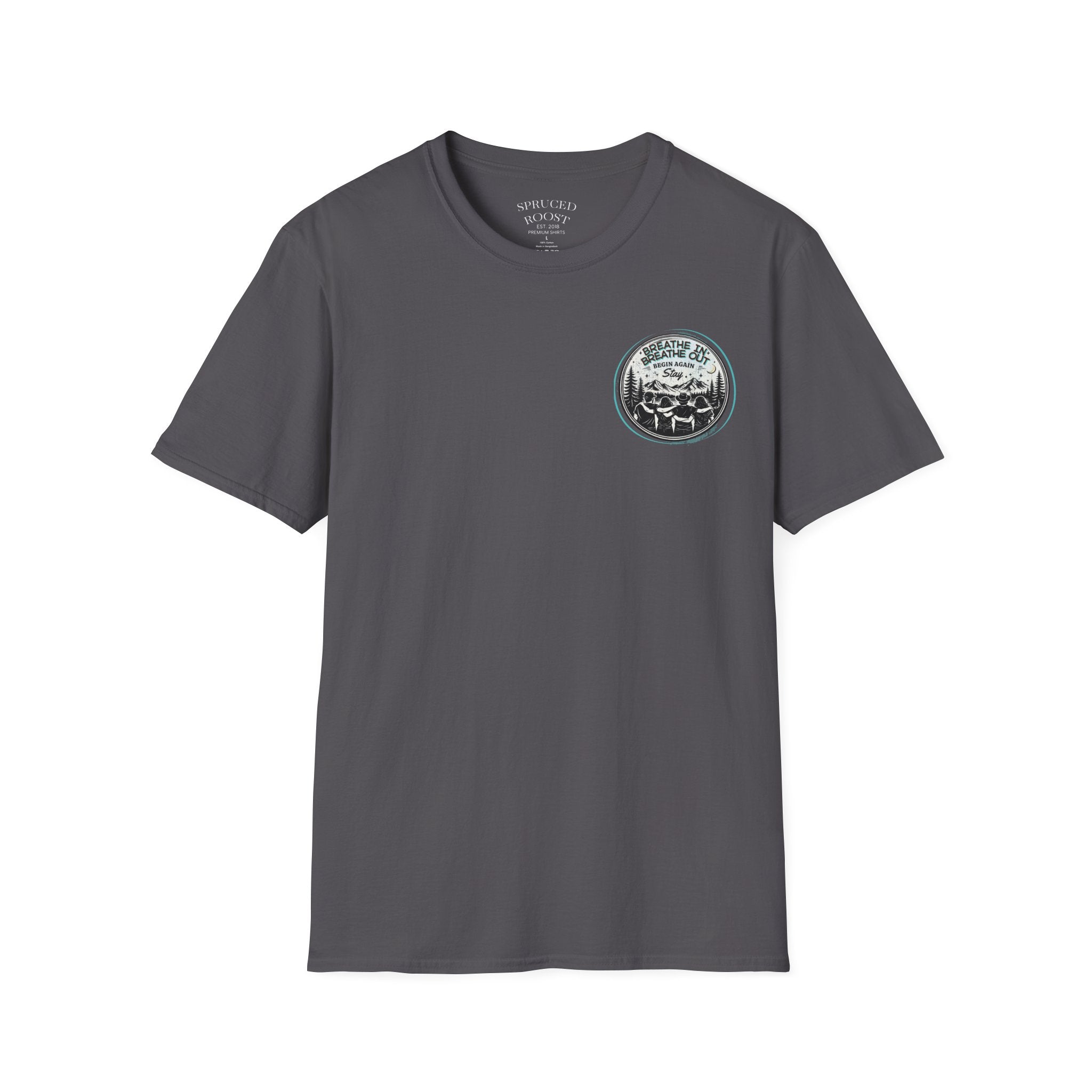 Breathe In,  Breathe Out - Women's Unisex Sized Crew Graphic T-Shirt