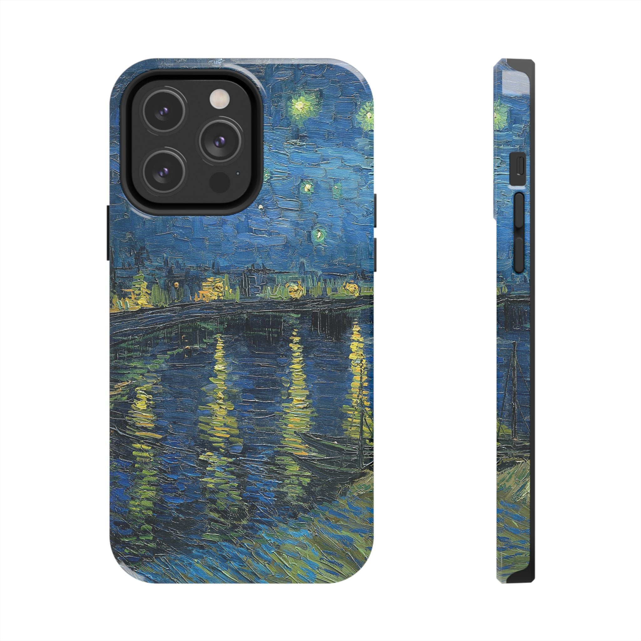 Starry Night Over the Rhone - Vincent Van Gogh - Tough Case for iPhone 14, 15, 16 - Spruced Roost