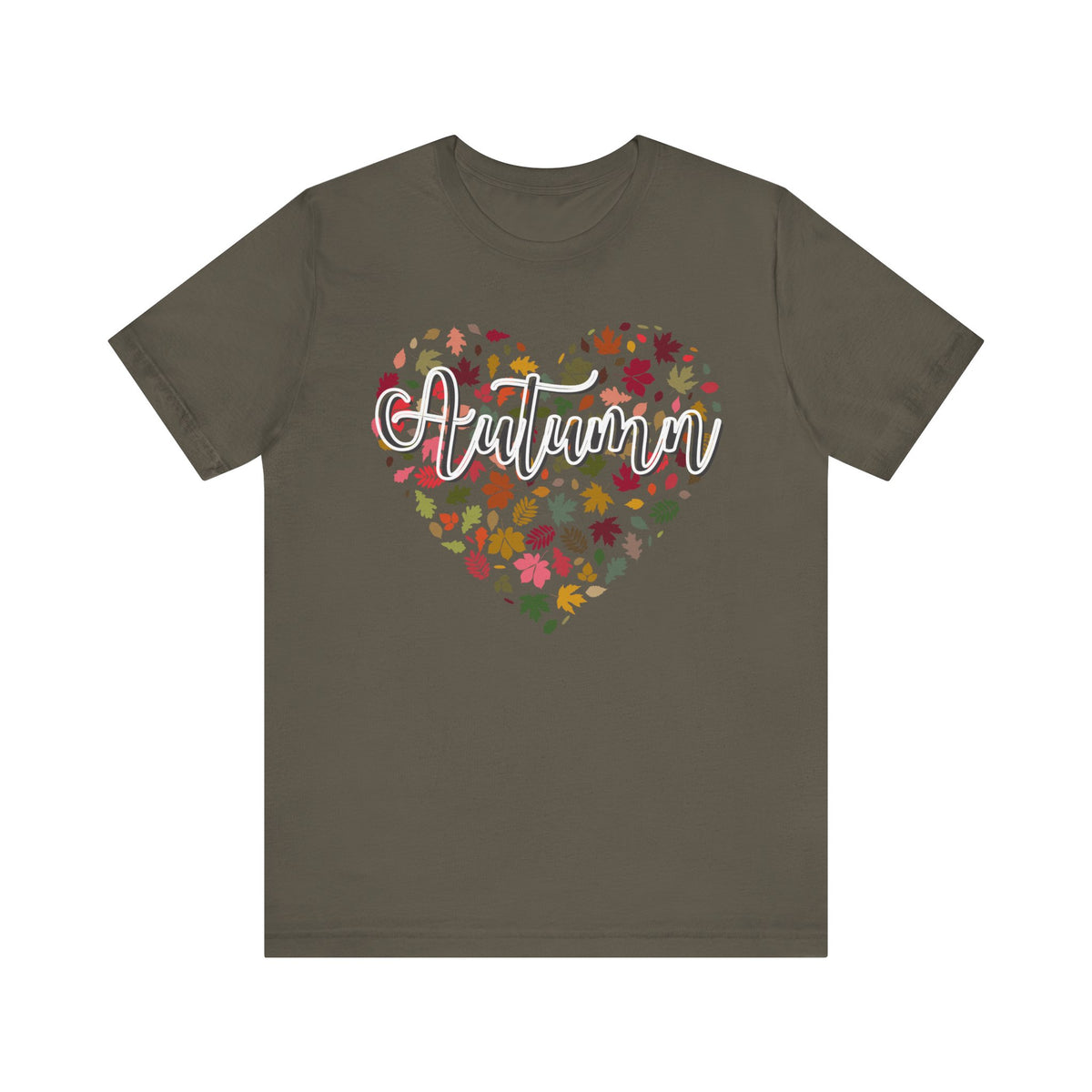 Autumn Love Heart Women's Jersey short sleeve tee