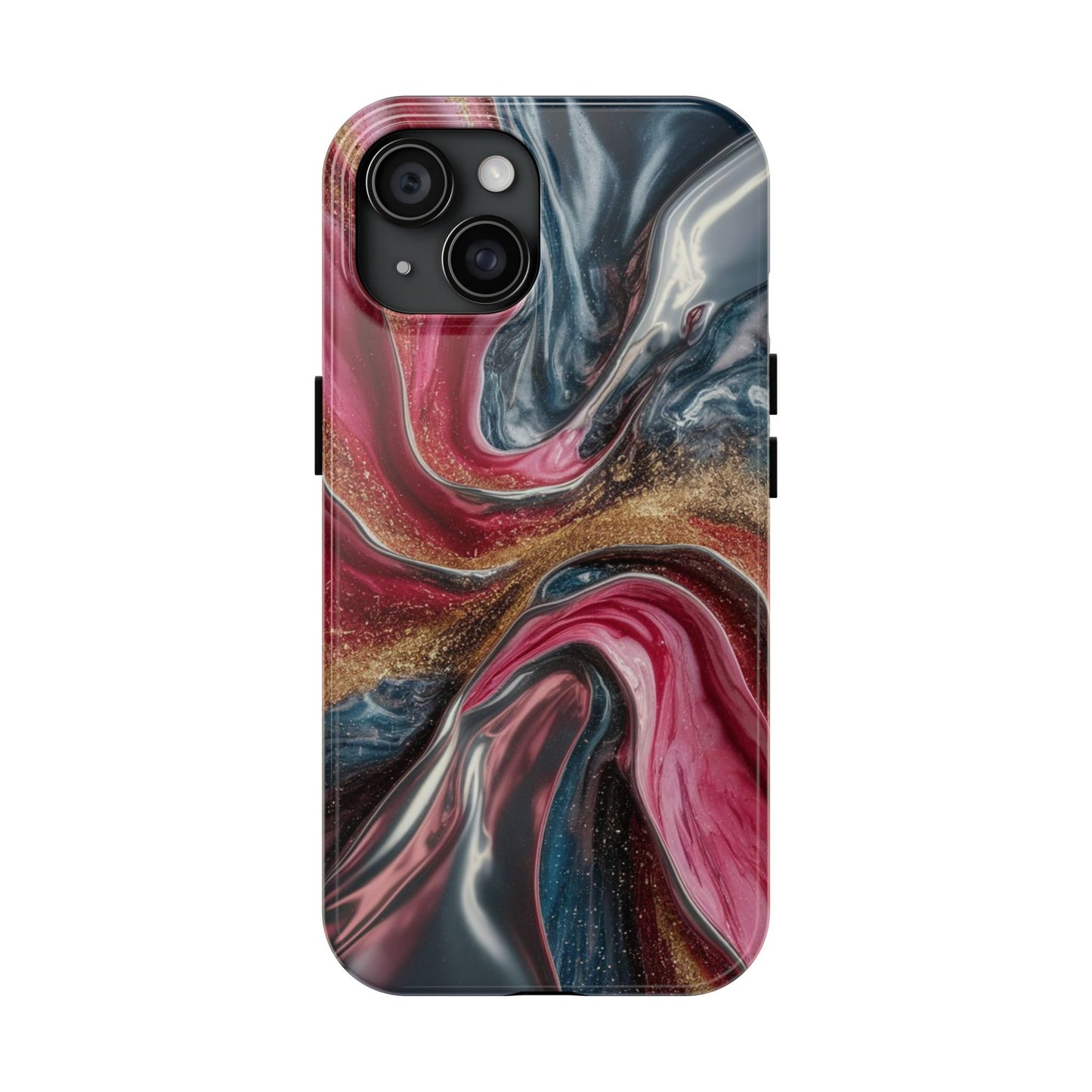 Metallic Swirl - Tough Case for iPhone 14, 15, 16