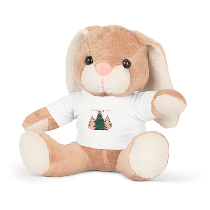 Christmas Plush Toy with T-Shirt - Warm & Cozy Xmas - Bear, Sheep, Bunny Elephant