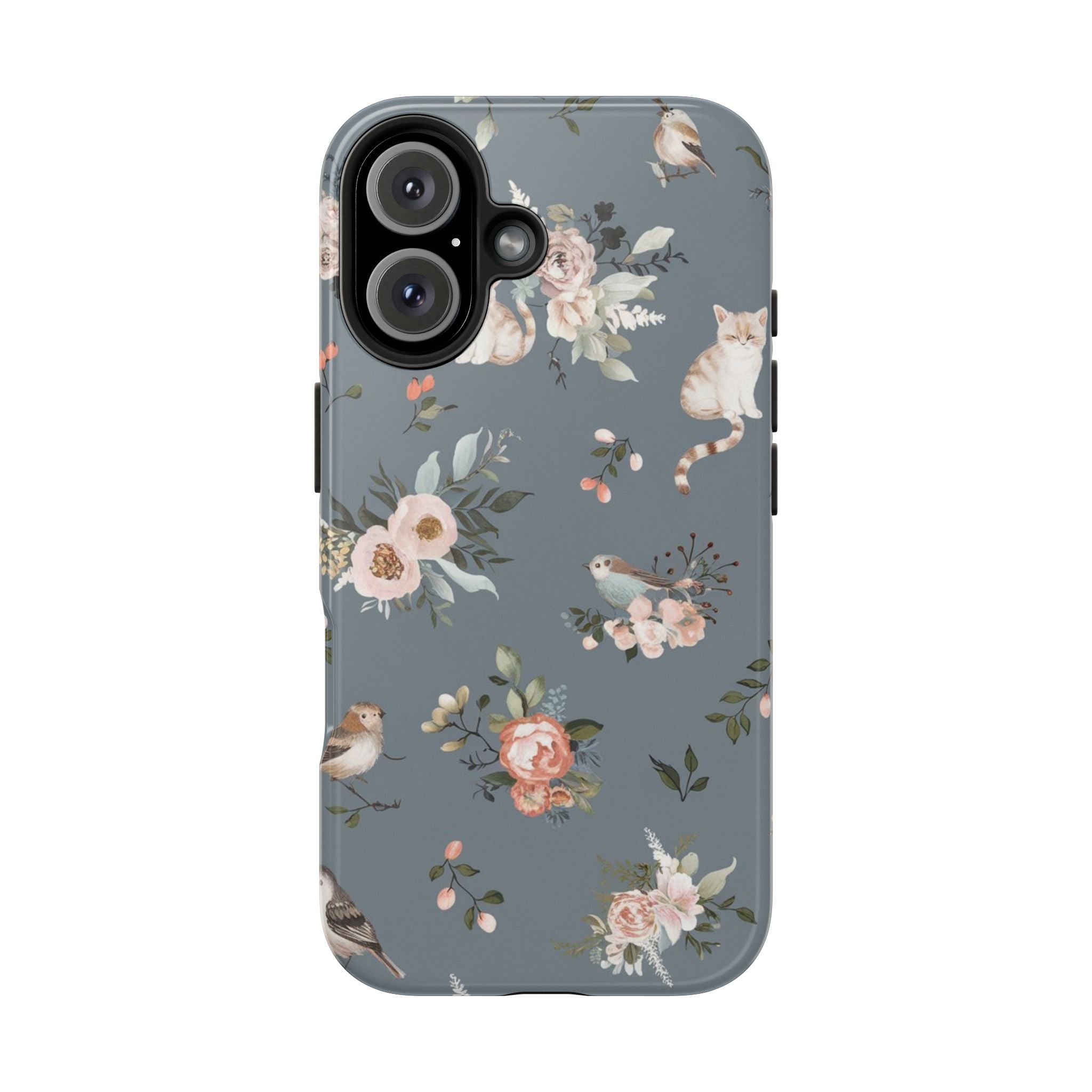 Kitty Cats and Nature - Tough Case for iPhone 14, 15, 16 - Spruced Roost
