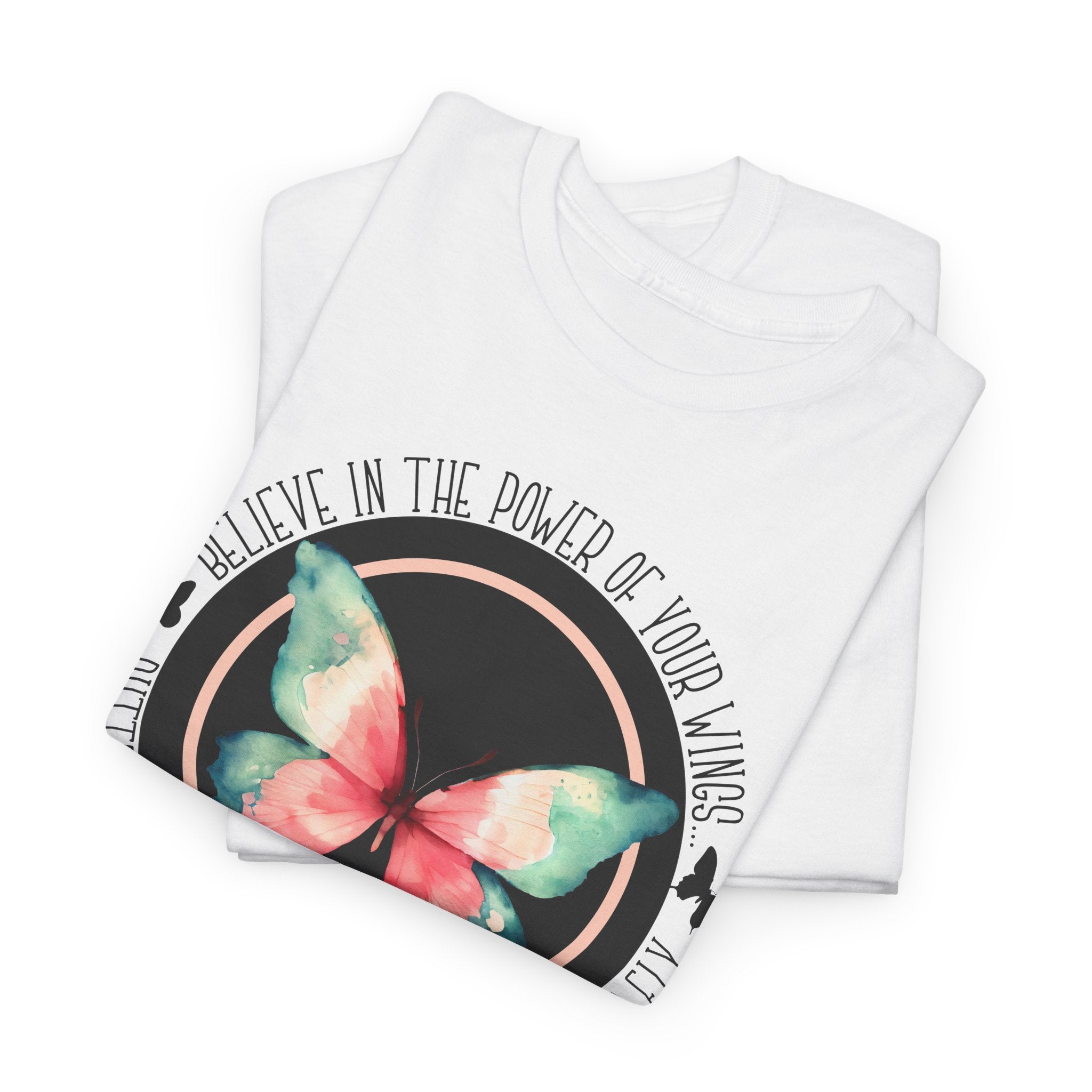 Believe in the Butterfly - Unisex Heavy Cotton Tee - Spruced Roost