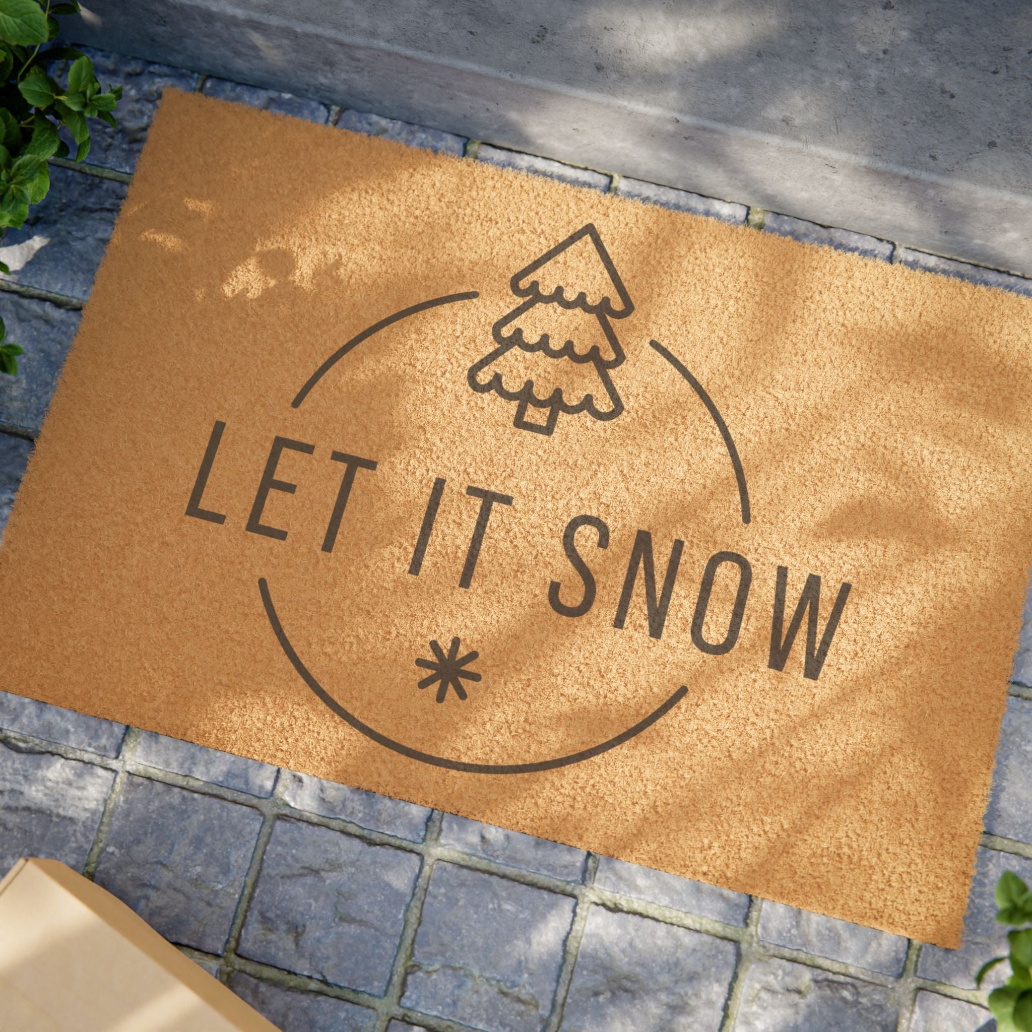 Let it Snow * Coconut Doormat