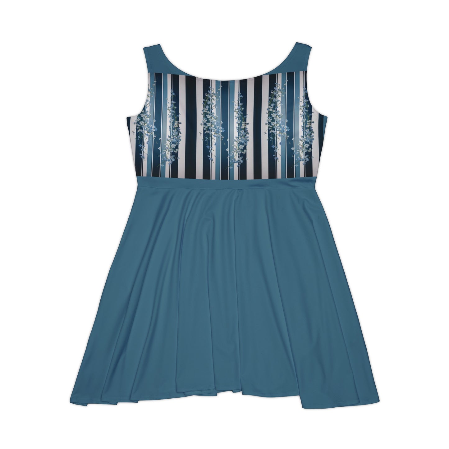 Forget-Me-Not Women's Skater Dress (AOP)