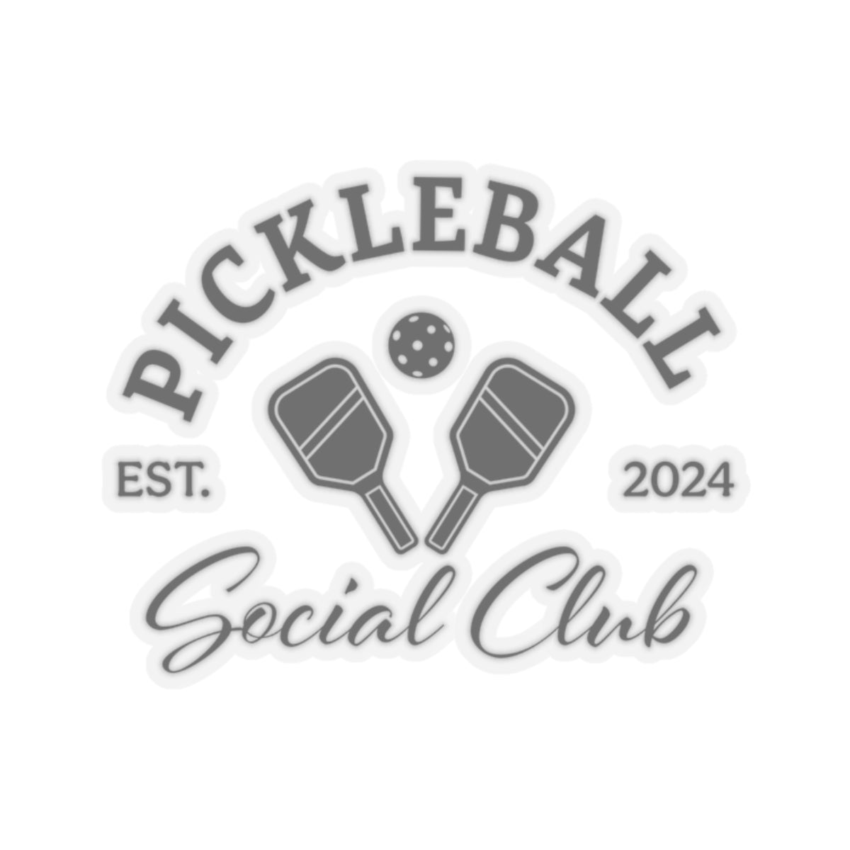 Pickleball Social Club Kiss-Cut Stickers