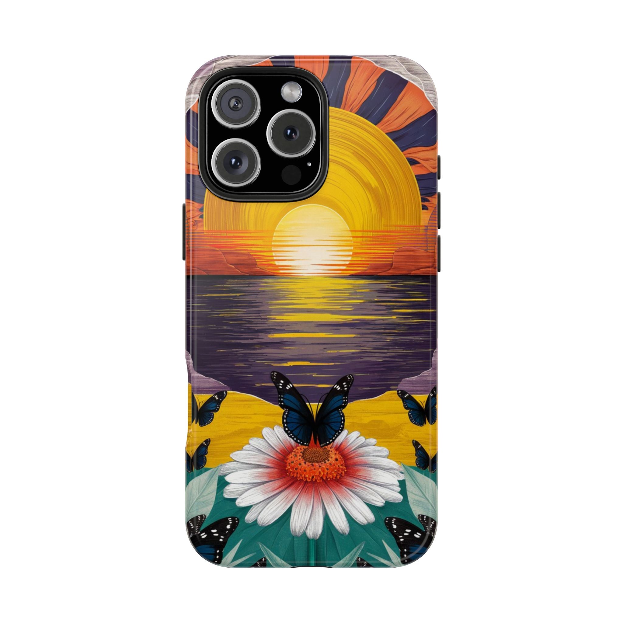 Butterly Sunset Beach - Tough Case for iPhone 14, 15, 16 - Spruced Roost
