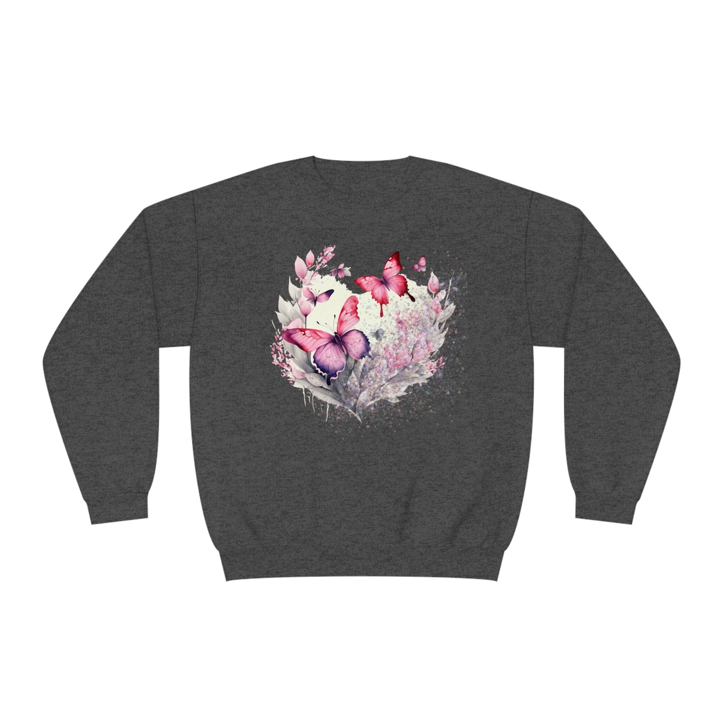 Two Butterflies Unisex NuBlend® Crewneck Sweatshirt