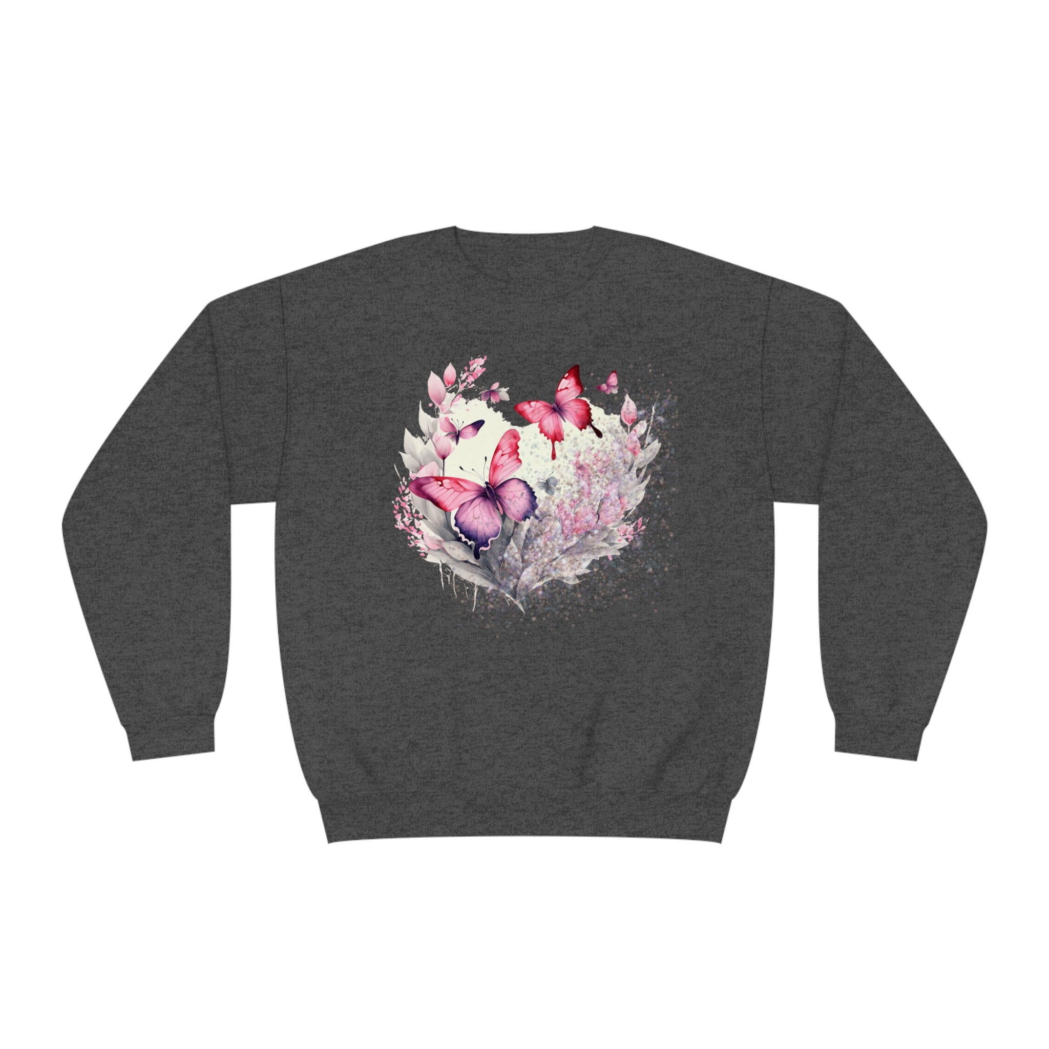 Two Butterflies Unisex NuBlend® Crewneck Sweatshirt - Spruced Roost