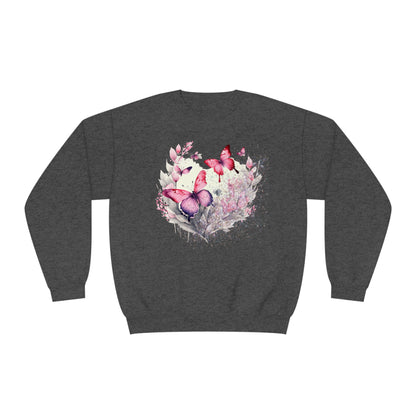 Two Butterflies Unisex NuBlend® Crewneck Sweatshirt