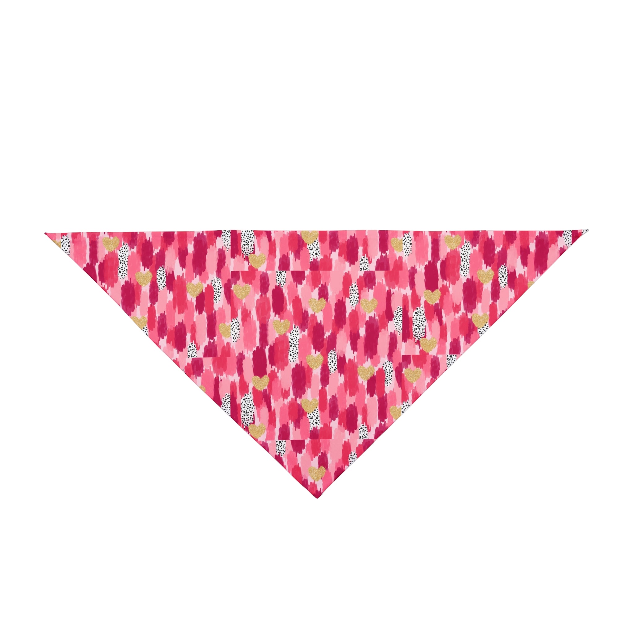 Vibrant Pet Bandana - Pink Watercolor Pattern for Stylish Pets