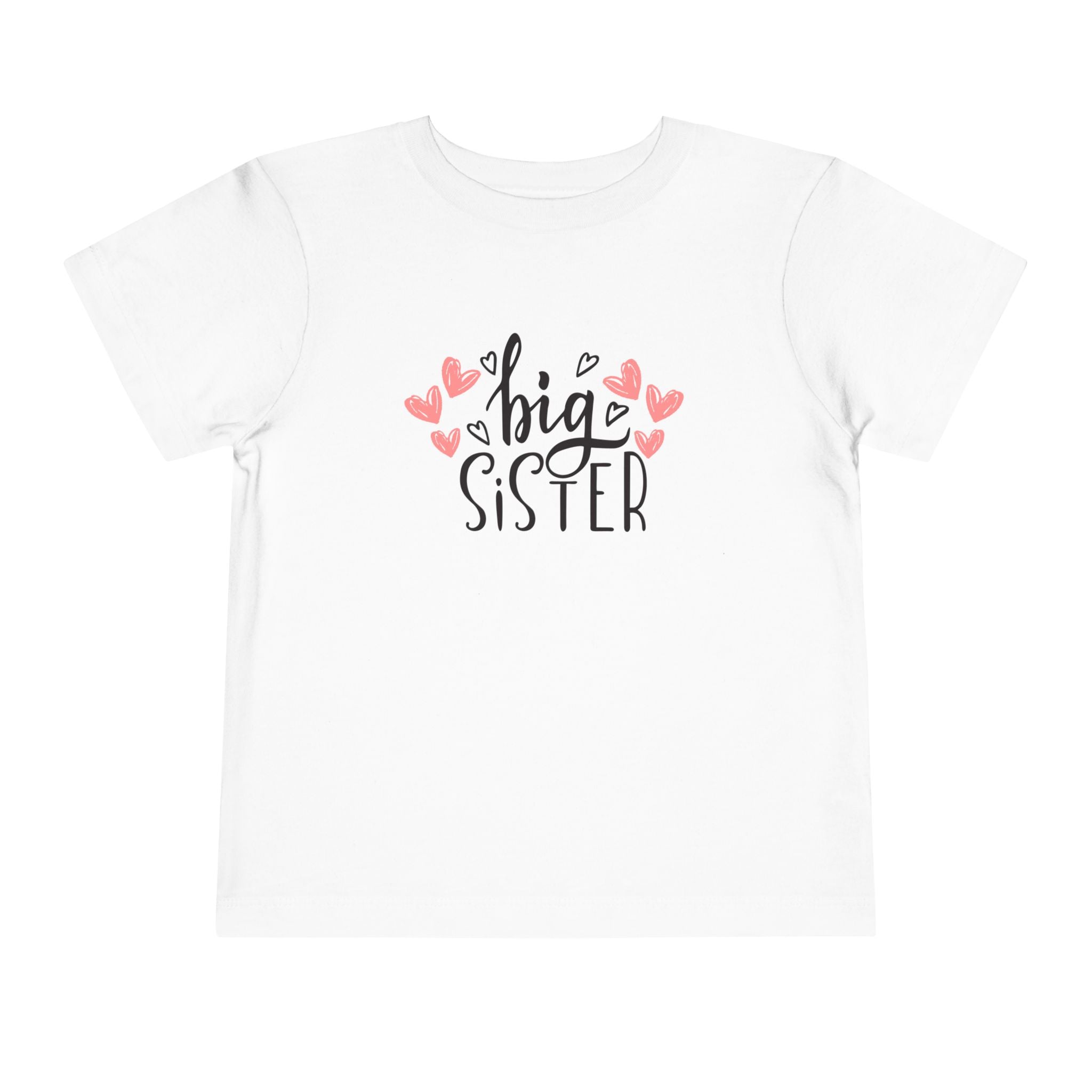Big Sister Hearts - Toddler Tee with Heart Design
