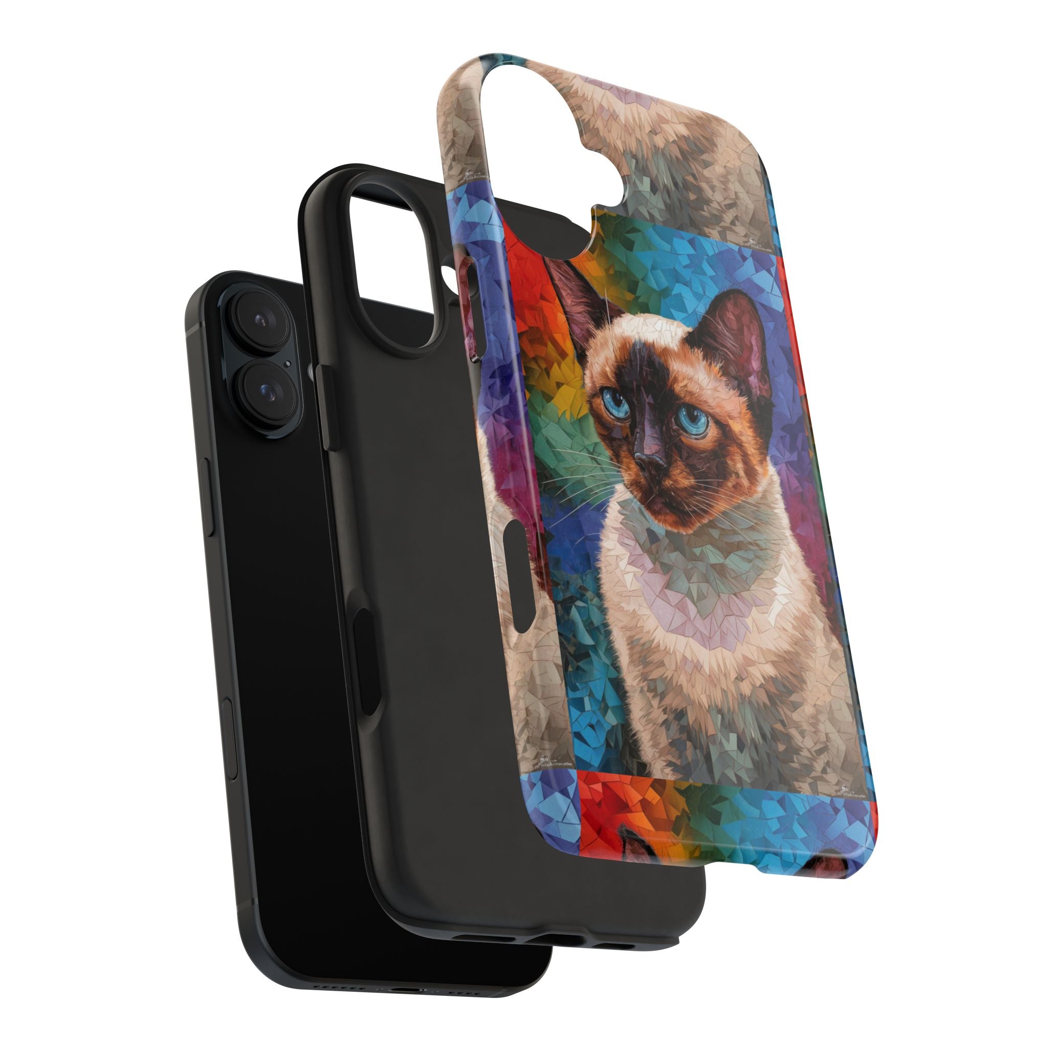 Siamese Kittty - Tough Case for iPhone 14, 15, 16 - Spruced Roost