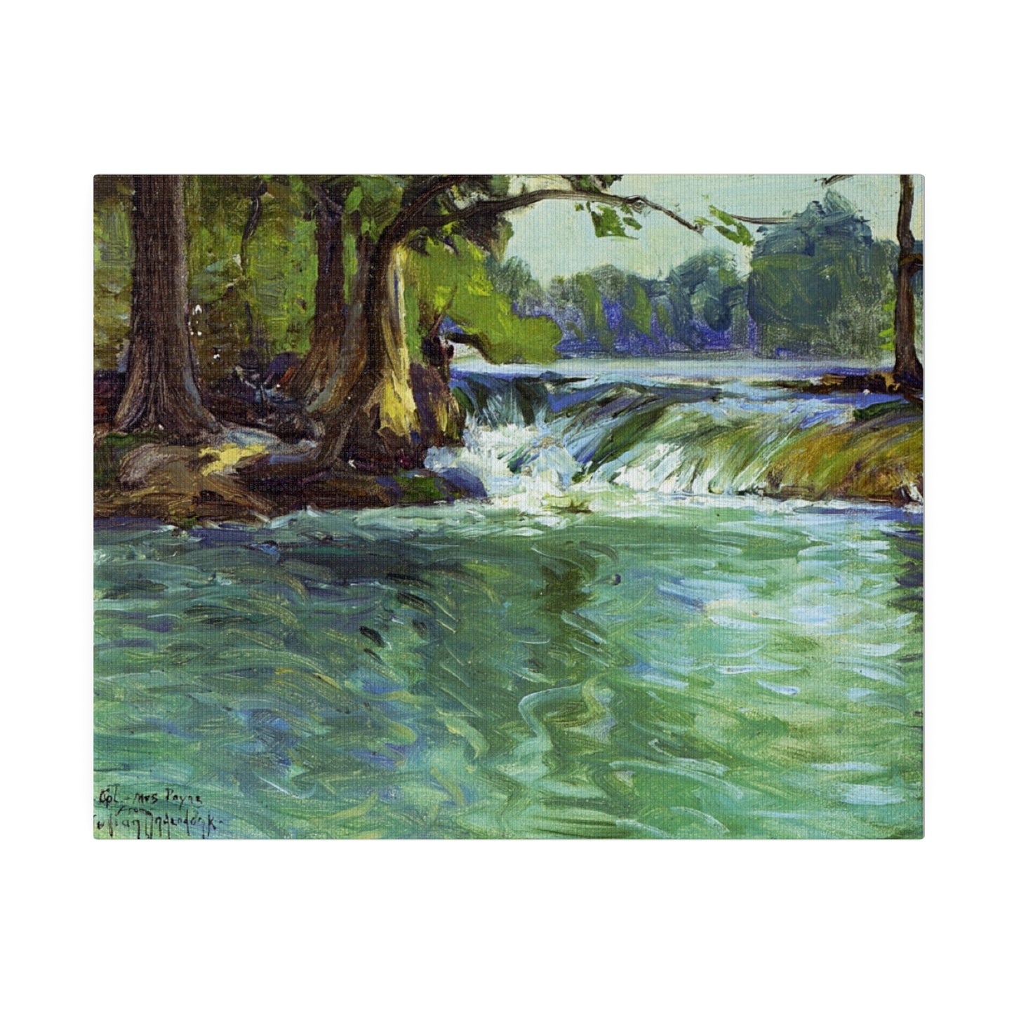 On the Guadalupe - Julian Onderdonk - 1914 Matte Canvas, Stretched, 0.75"