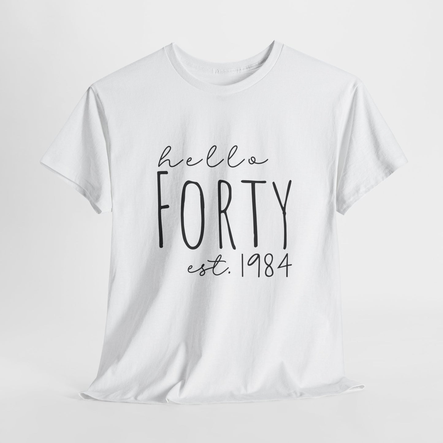 Forty Black & White Unisex Heavy Cotton Tee