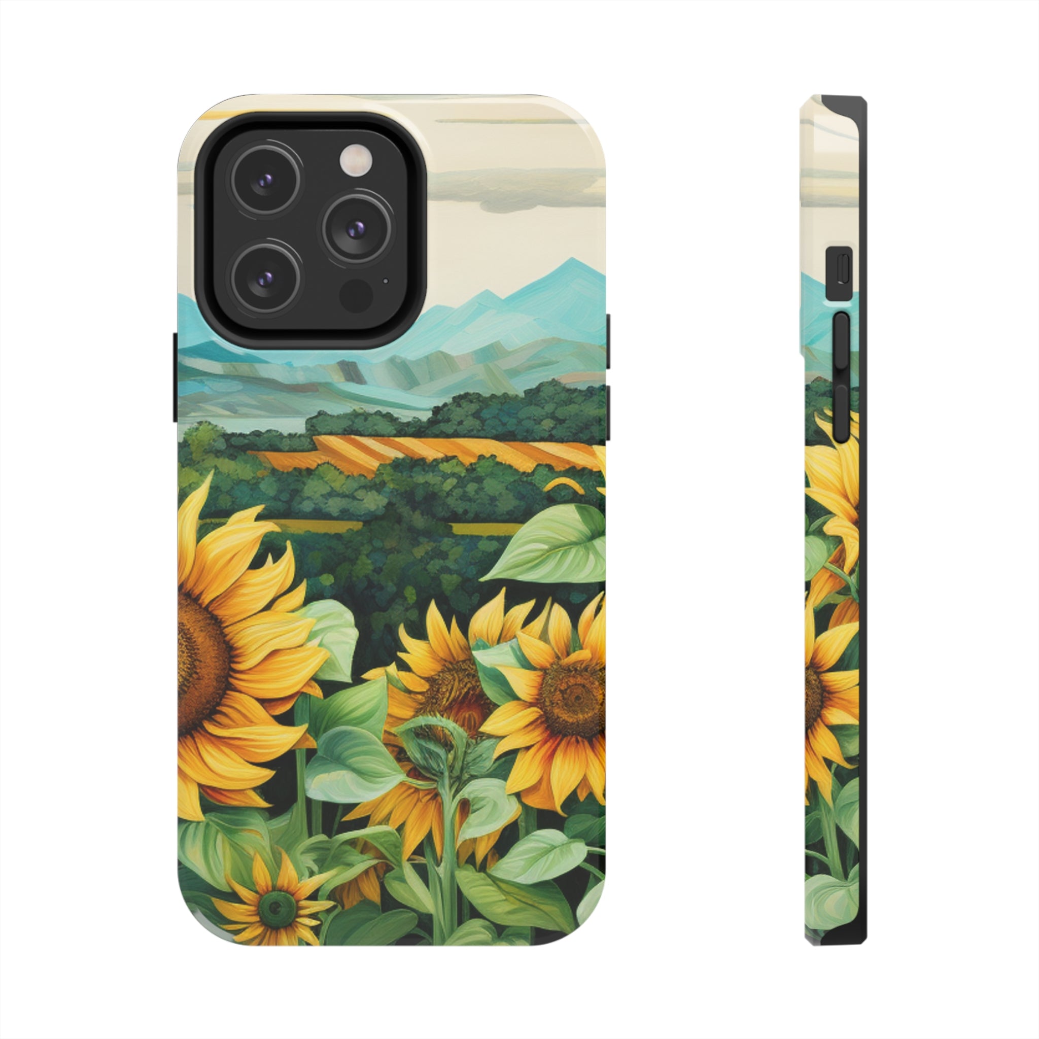 Mountain View Sunflowers  - Tough Phone Cases