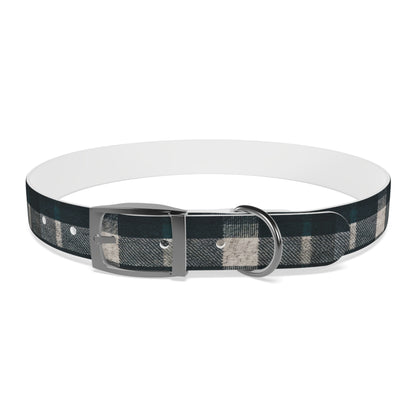 Midnight Blue Plaid Dog Collar