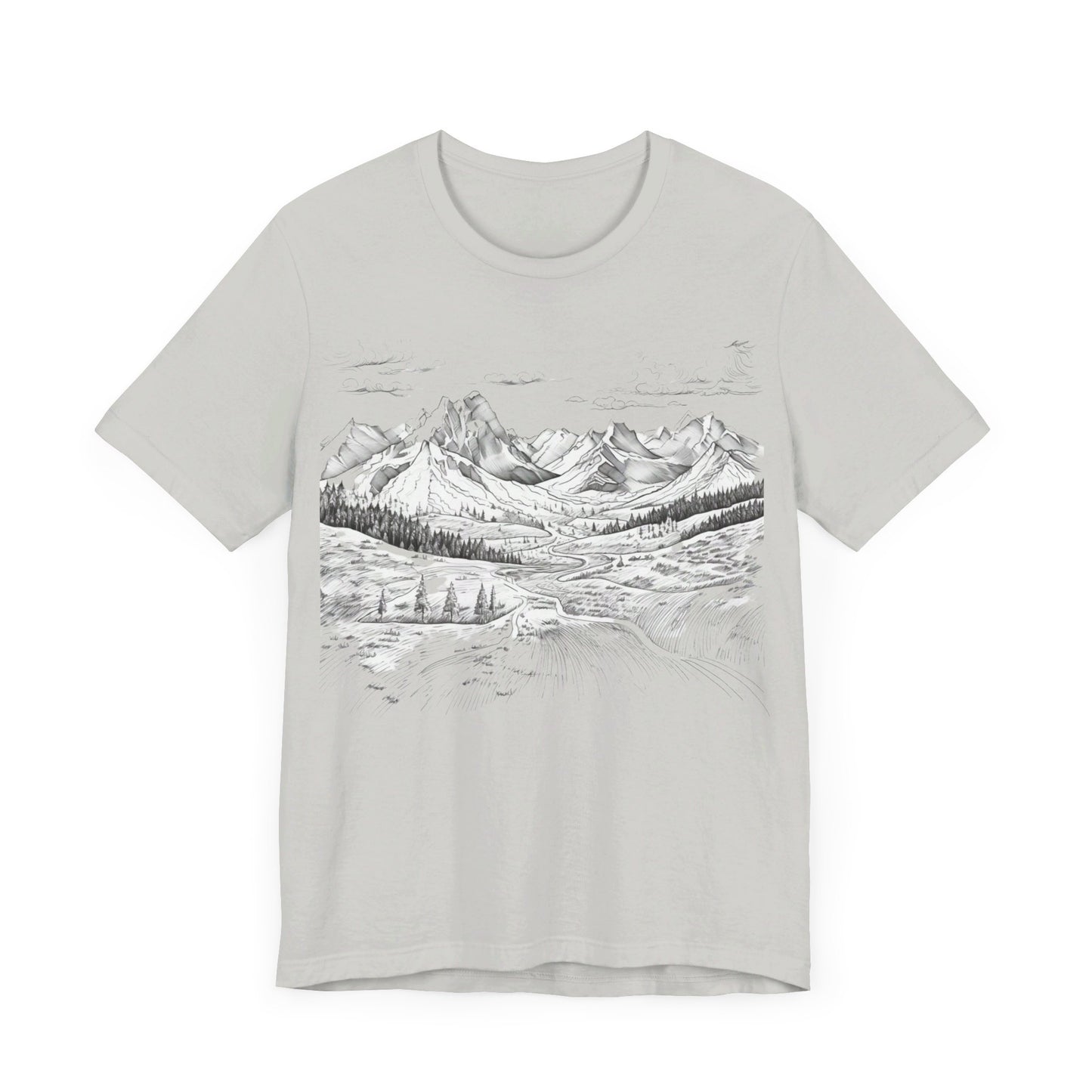 Chugach Valley Alaskan Wilderness - Unisex Jersey Short Sleeve Tee