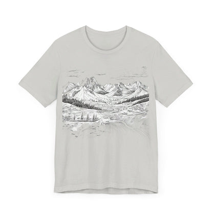 Chugach Valley Alaskan Wilderness - Unisex Jersey Short Sleeve Tee