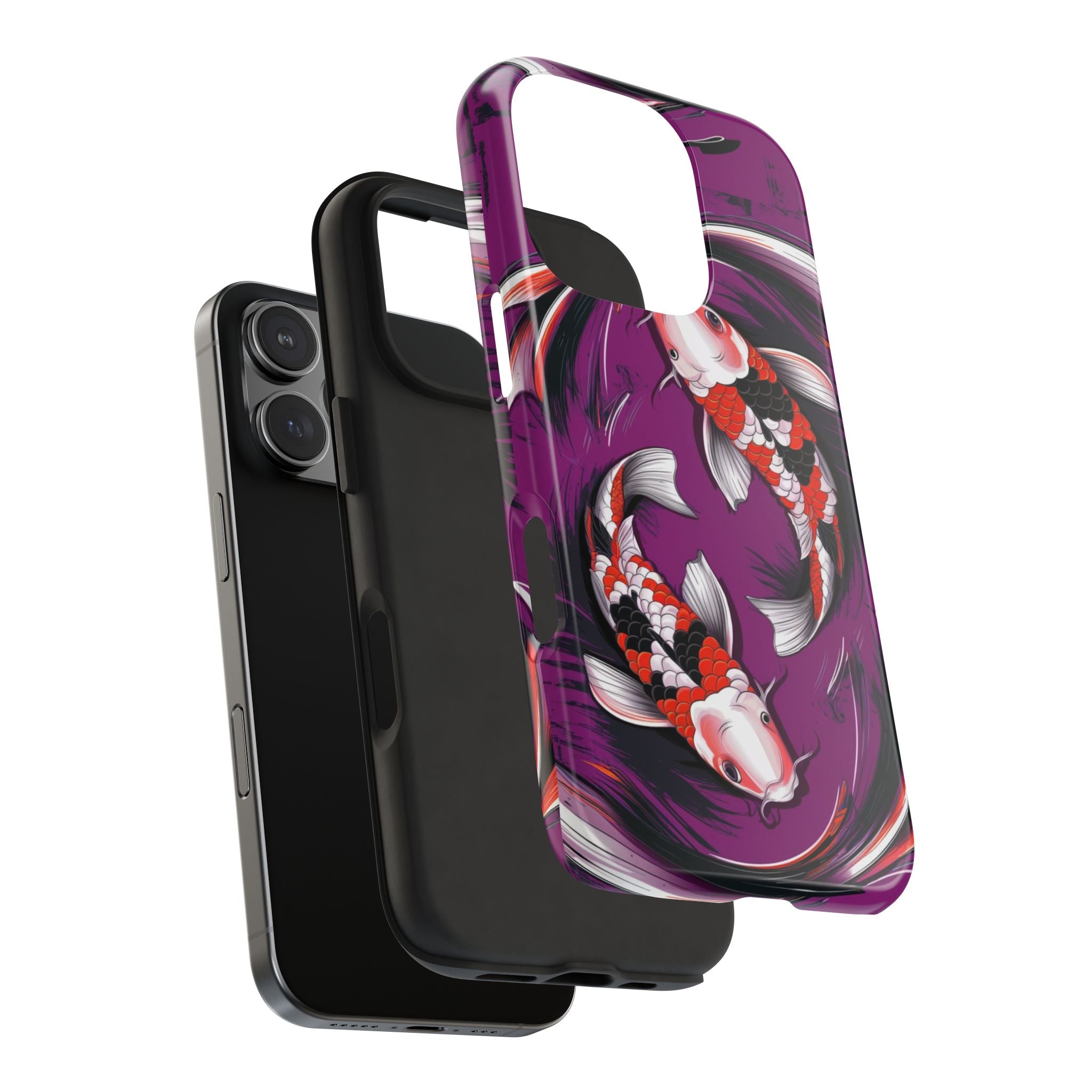Koi's Pond Circles - Tough Case for iPhone 14, 15, 16 - Spruced Roost