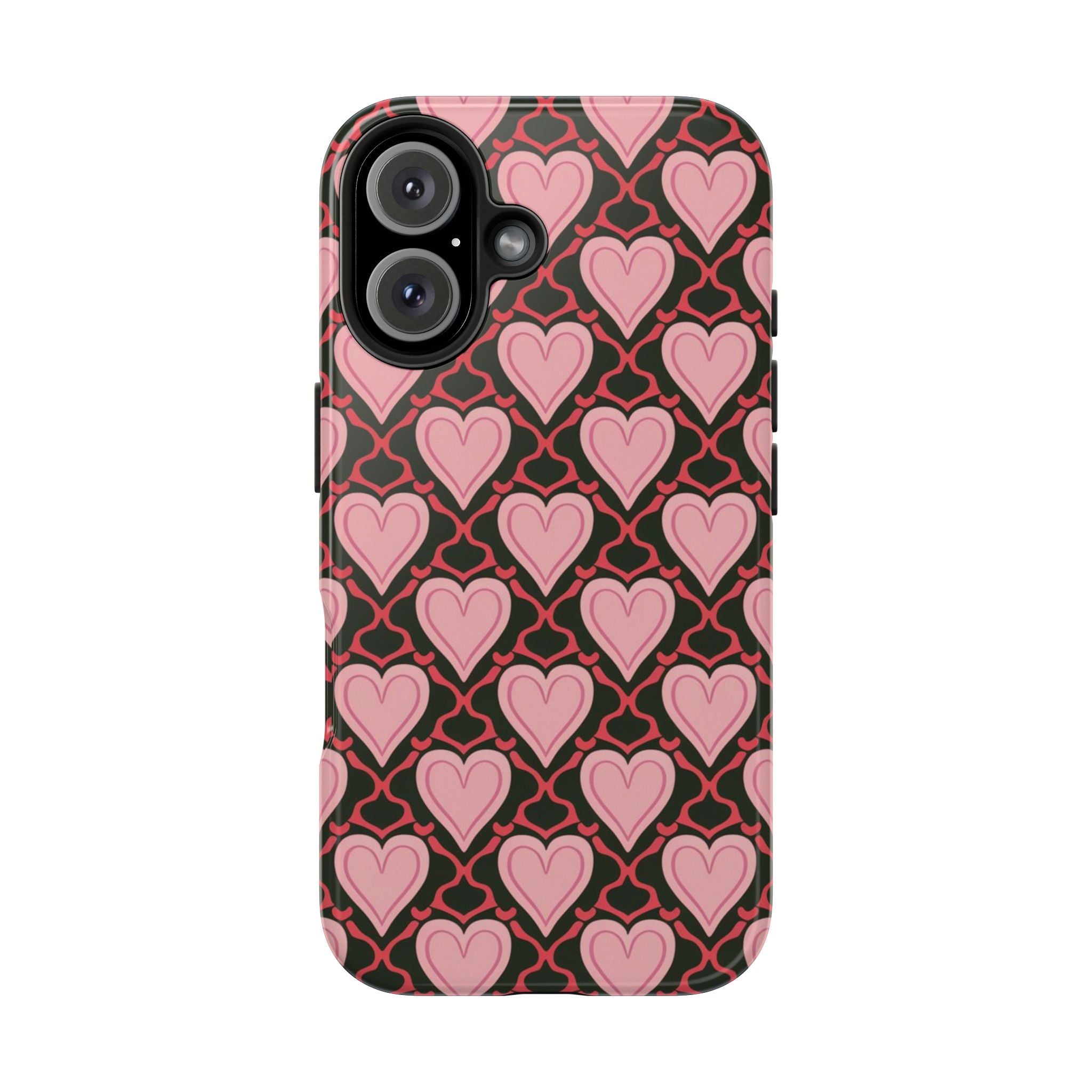 Trellis Hearted - Tough Case for iPhone 14, 15, 16 - Spruced Roost