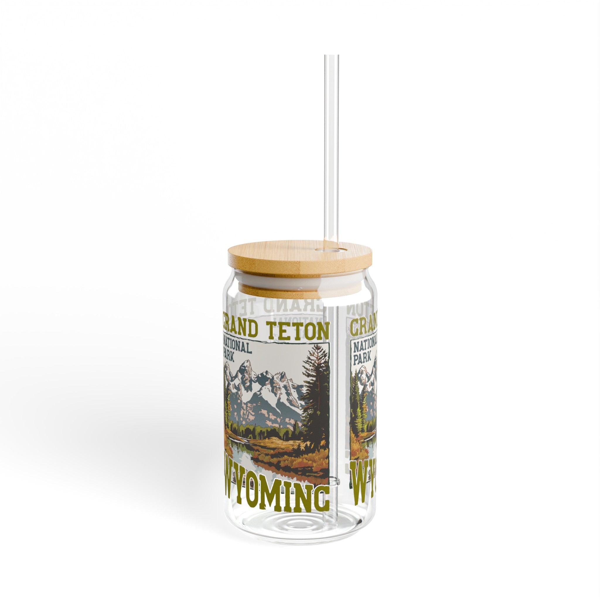 Grand Teton National Park Wyoming - Sipper Glass, 16oz