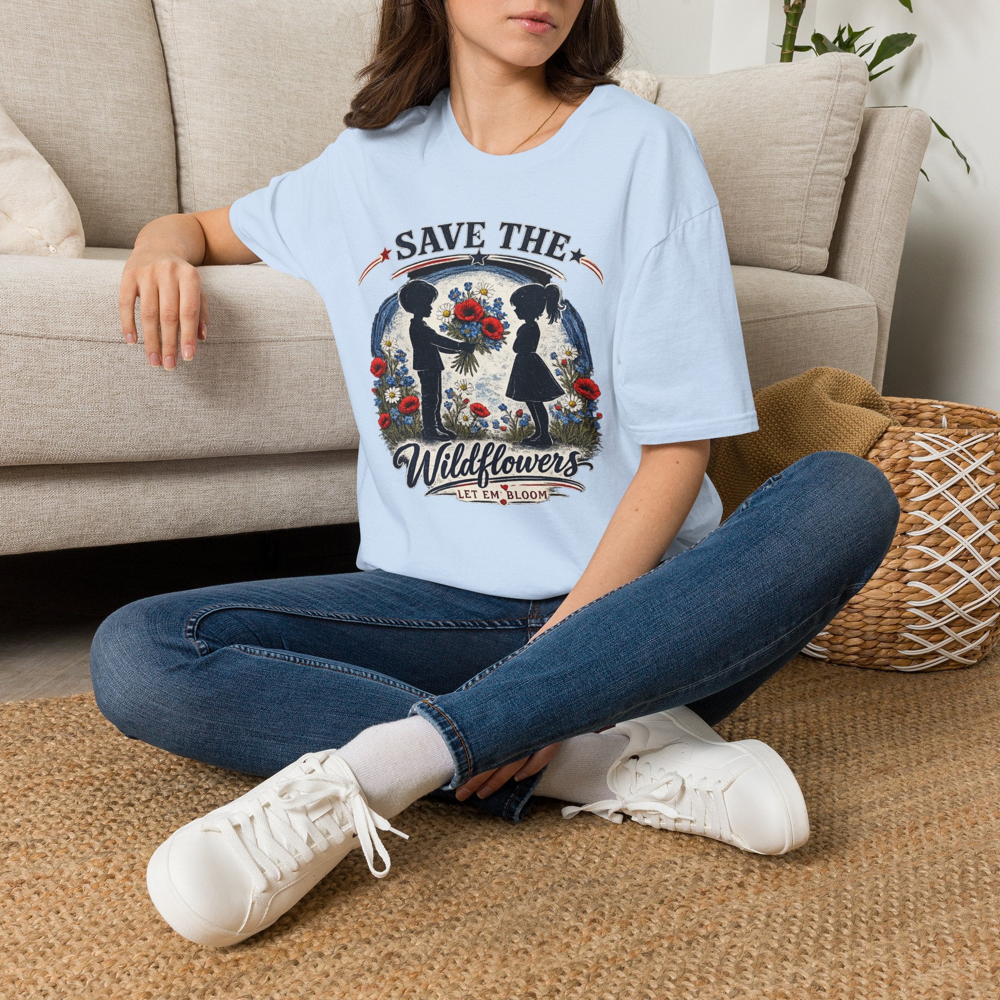Save the Wildflowers T‑Shirt — Floral Conservation Tee