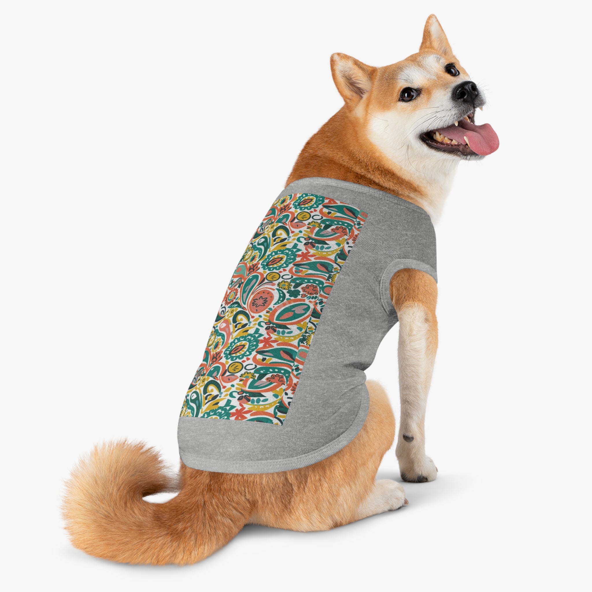 Paisley Persimmon - Pet Shirt