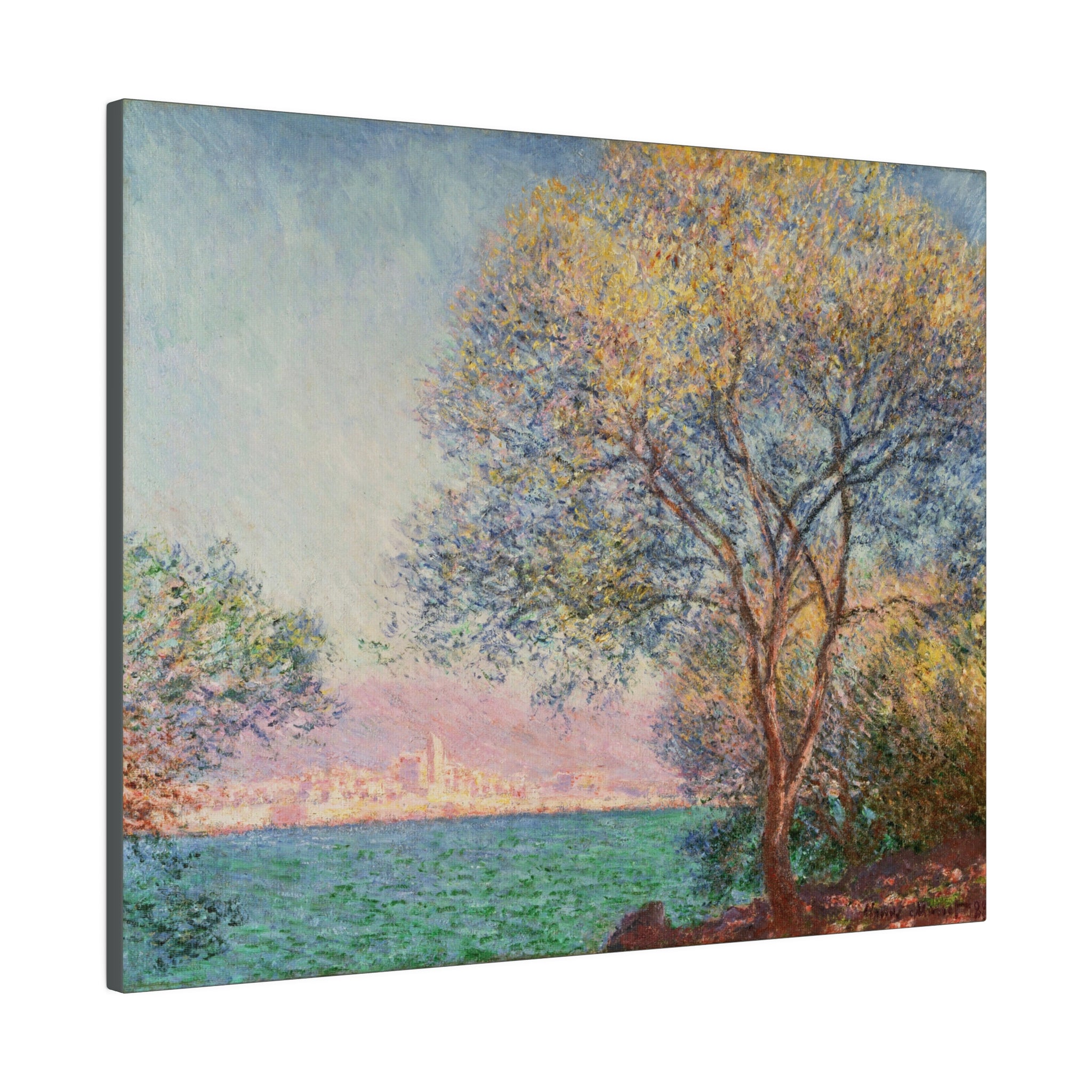 Antibes in the Morning - Claude Monet - Matte Canvas, Stretched, 0.75" - Spruced Roost