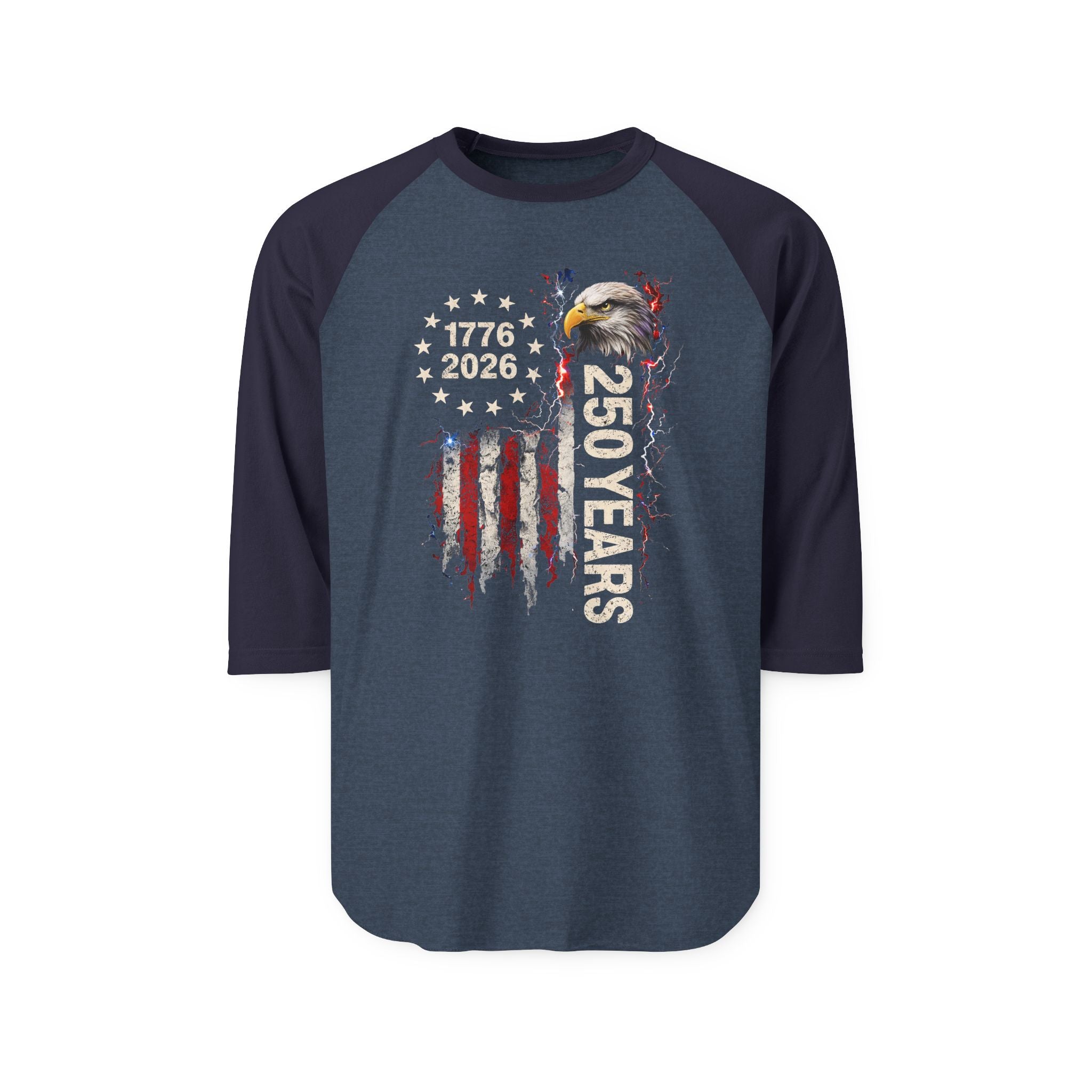 Patriot Wear Unisex ~ 250 Years 1776-2026 Eagle Raglan Shirt