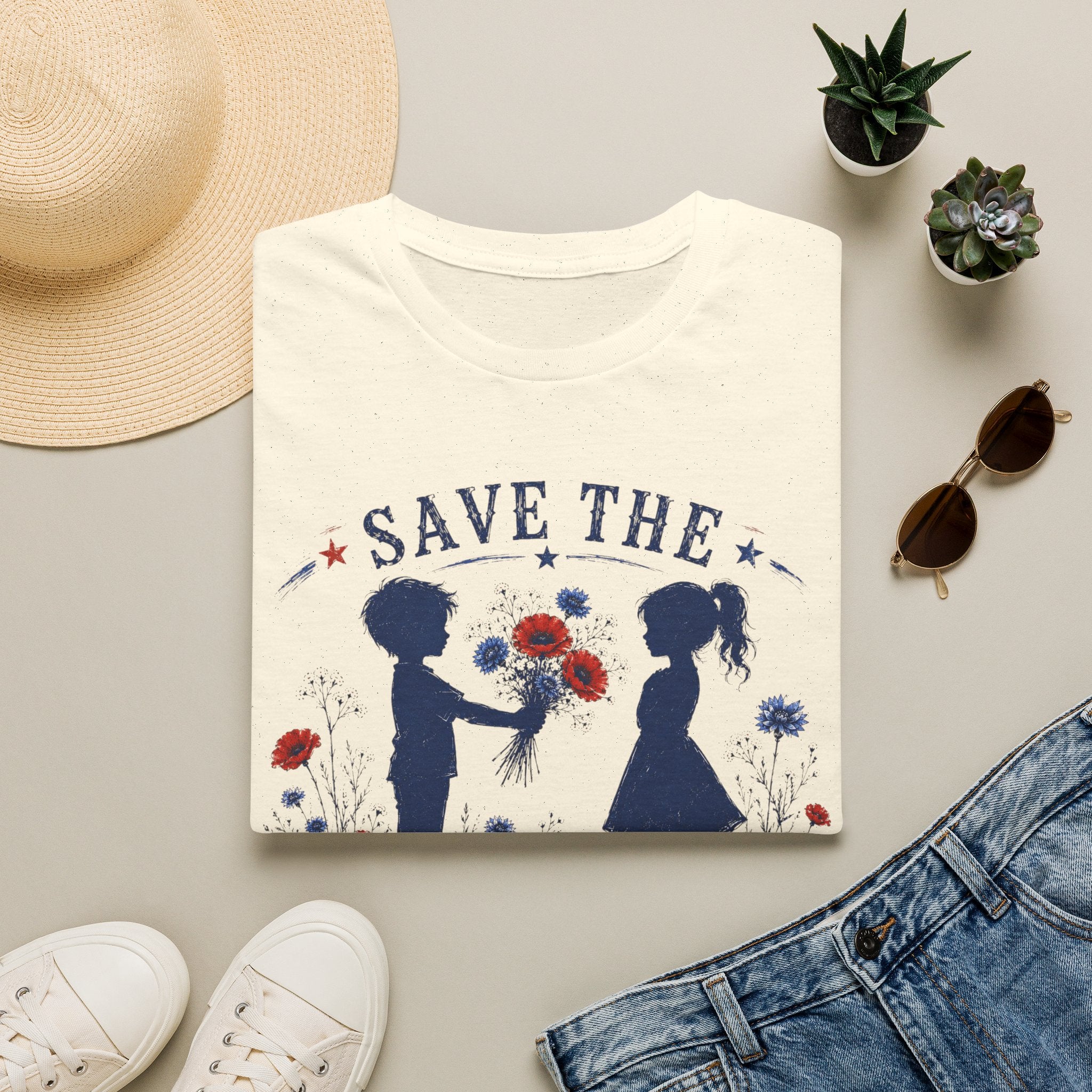 Save the Wildflowers T‑Shirt — Floral Conservation Tee