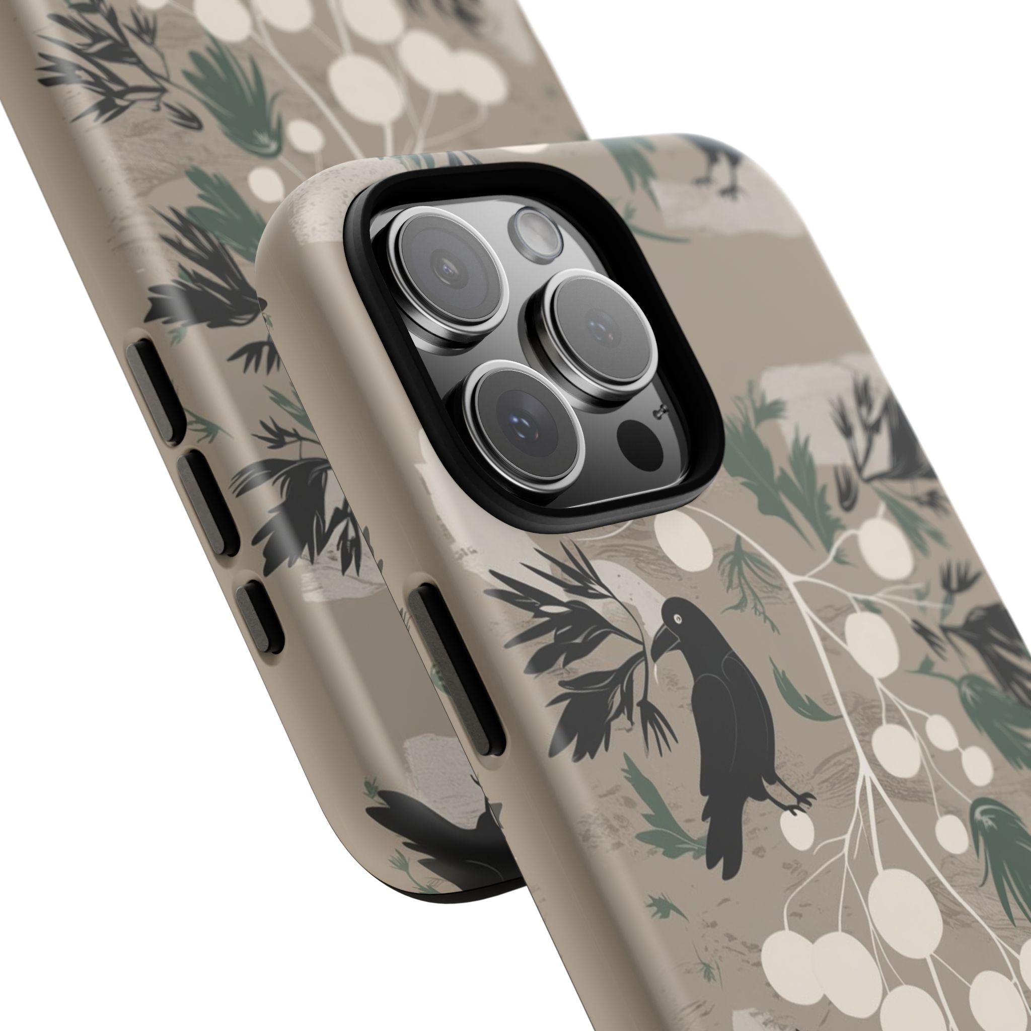 Crows and Berries - Tough Case for iPhone 14, 15, 16 - Spruced Roost