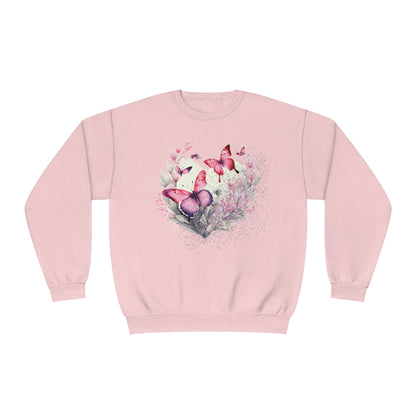 Two Butterflies Unisex NuBlend® Crewneck Sweatshirt