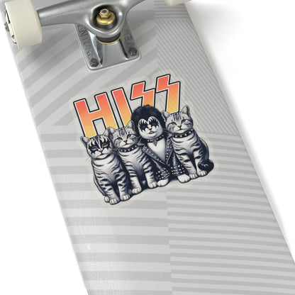 HISS the Kitties Rock Band - Kiss-Cut Stickers