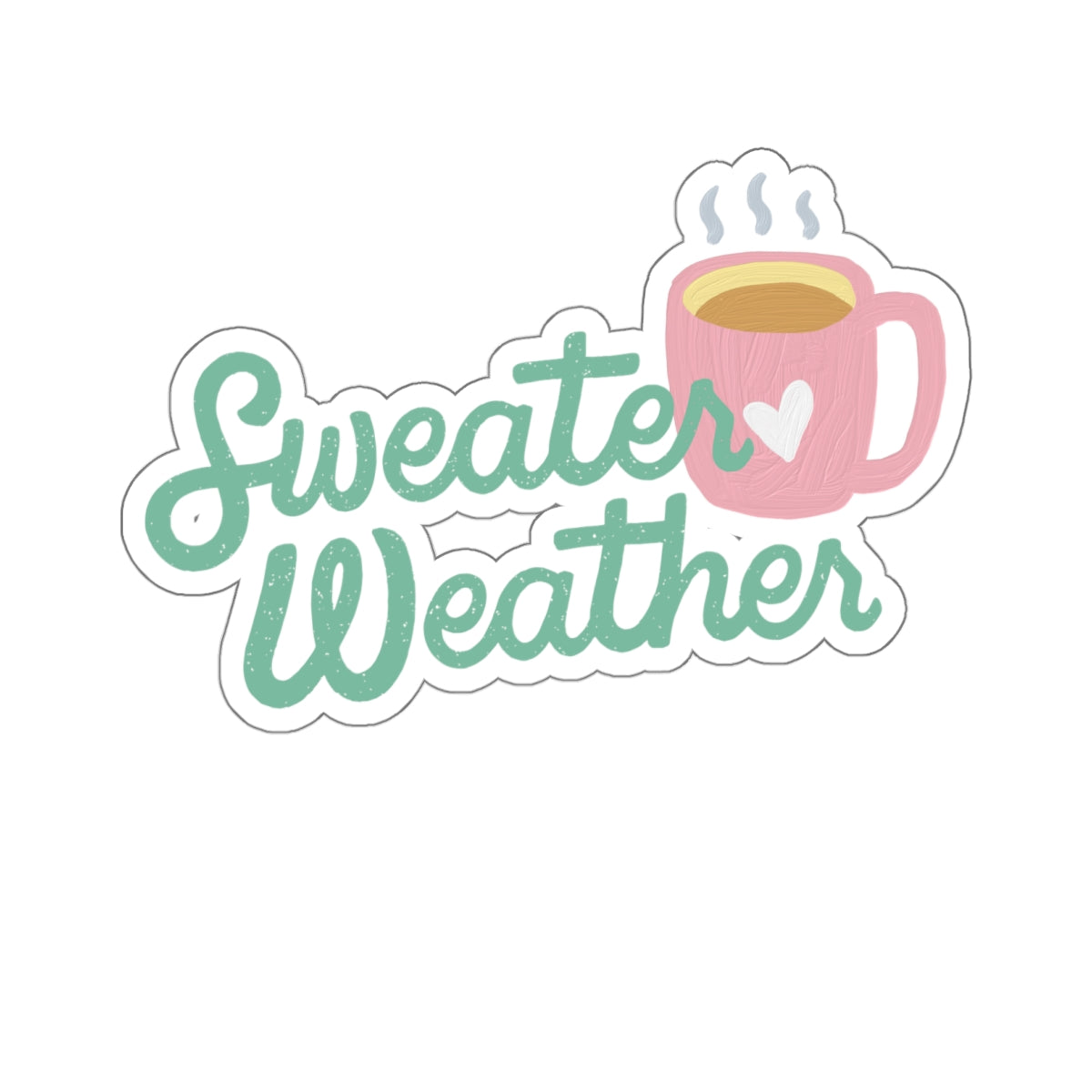 Sweater Weather Kiss-Cut Stickers